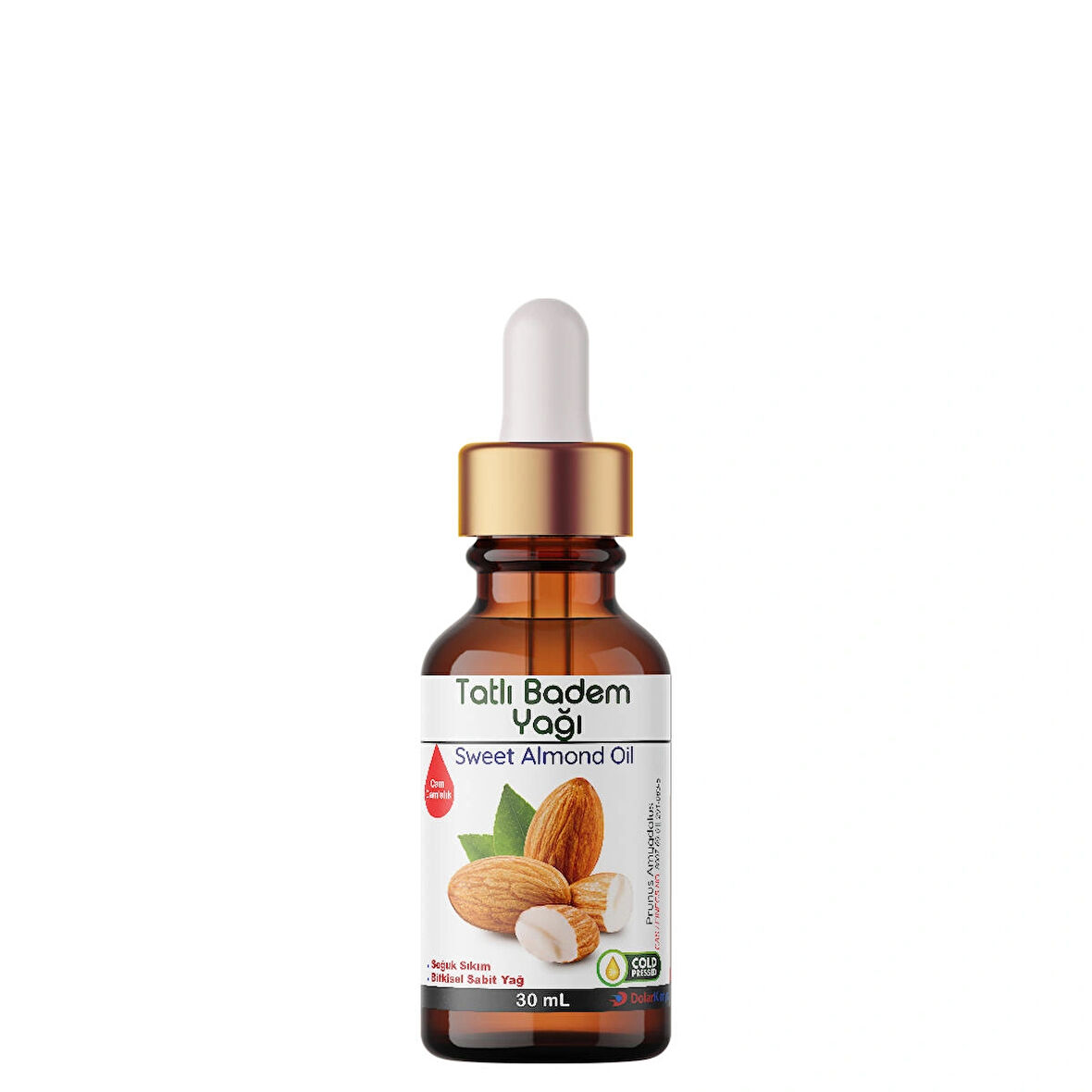 Tatlı Badem Yağı - 30 mL (Soğuk Sıkım Yağ,Buhardanlık Esansı,Oda Kokusu)
