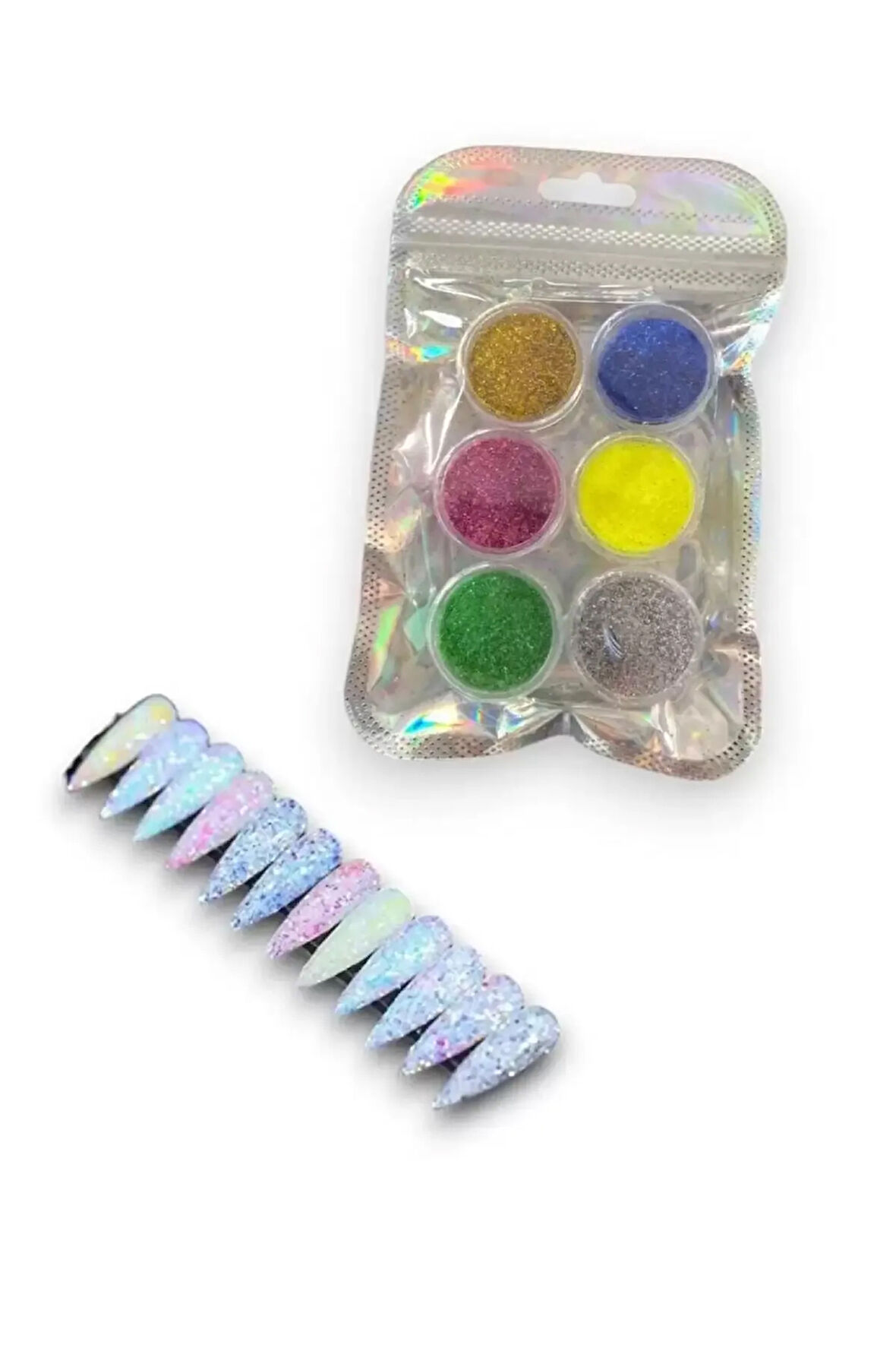 Caş Dekorasyon Karışık Renk Nail Art Tırnak Süsleme Simi