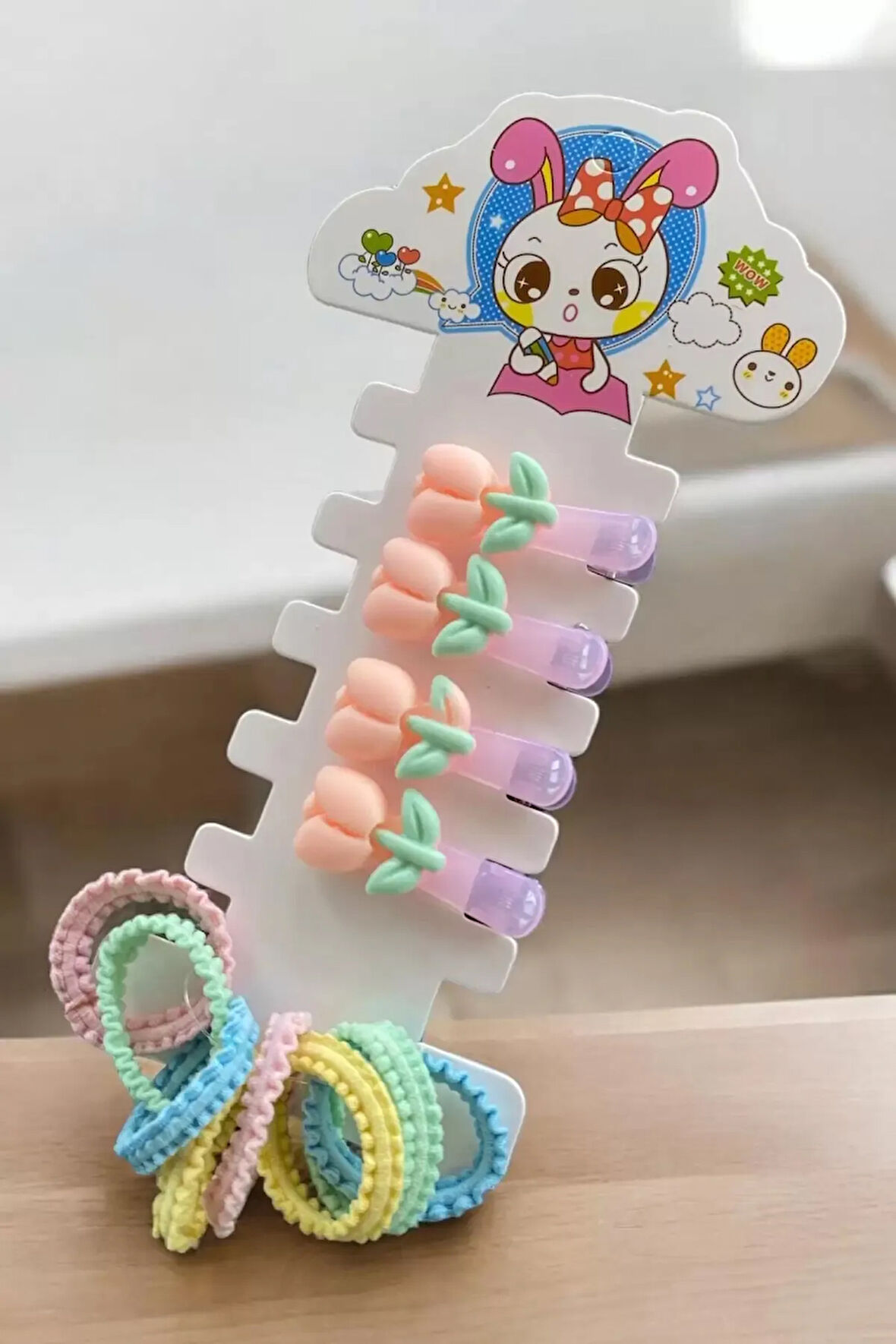 Caş Dekorasyon Karışık Renk Pens Toka Ve Lastik Toka Set
