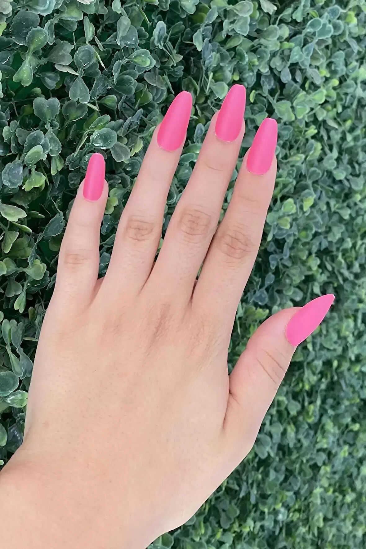 Caş Dekorasyon Pembe Renk 12'li Takma Tırnak (Yapıştırıcılı)