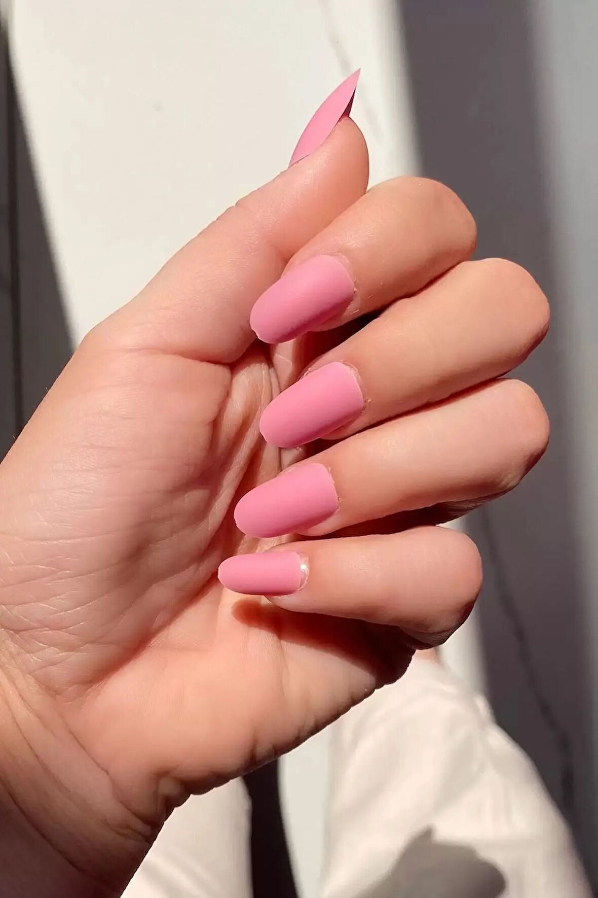 Caş Dekorasyon Pembe Renk 24'lü Takma Tırnak Seti
