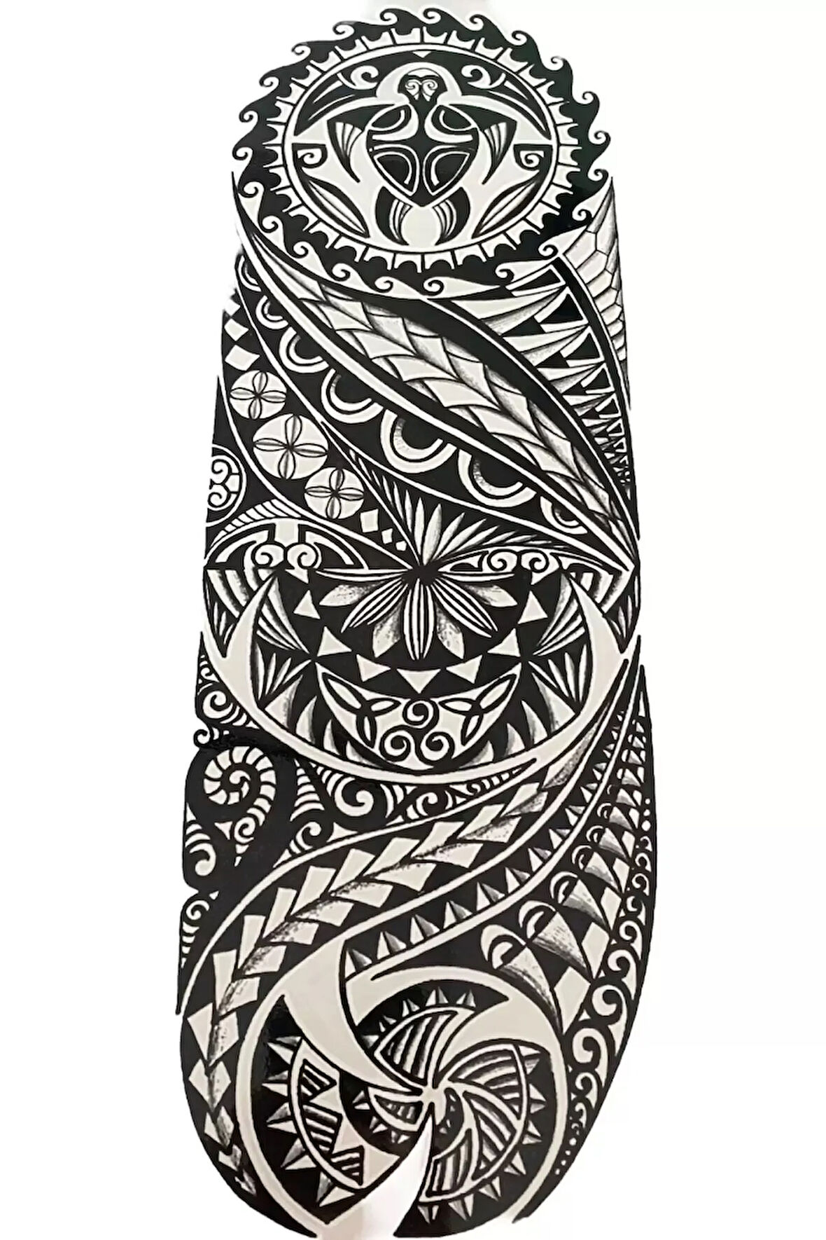 Caş Dekorasyon Geçici Karışık Figür Kol Dövme Tattoo