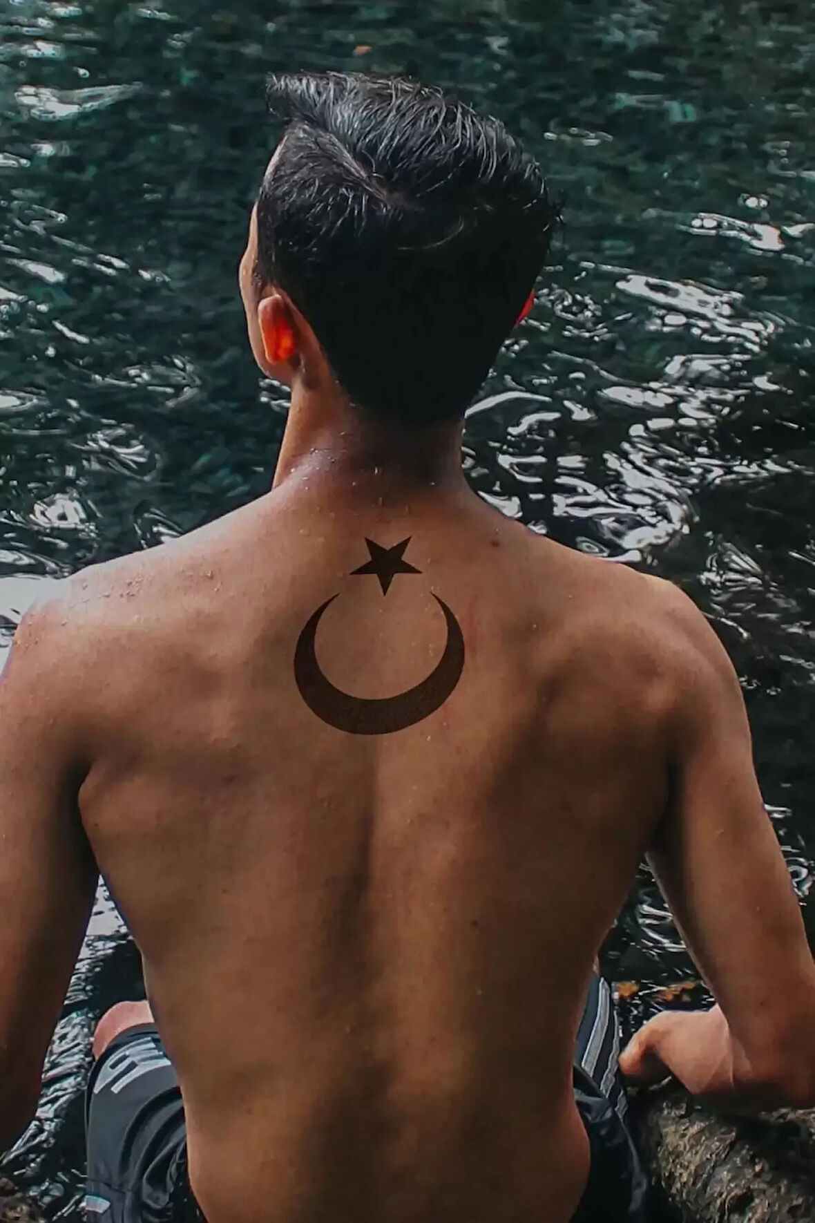 Caş Dekorasyon Türk Bayrağı - Ayyıldız Geçici Dövme Tattoo