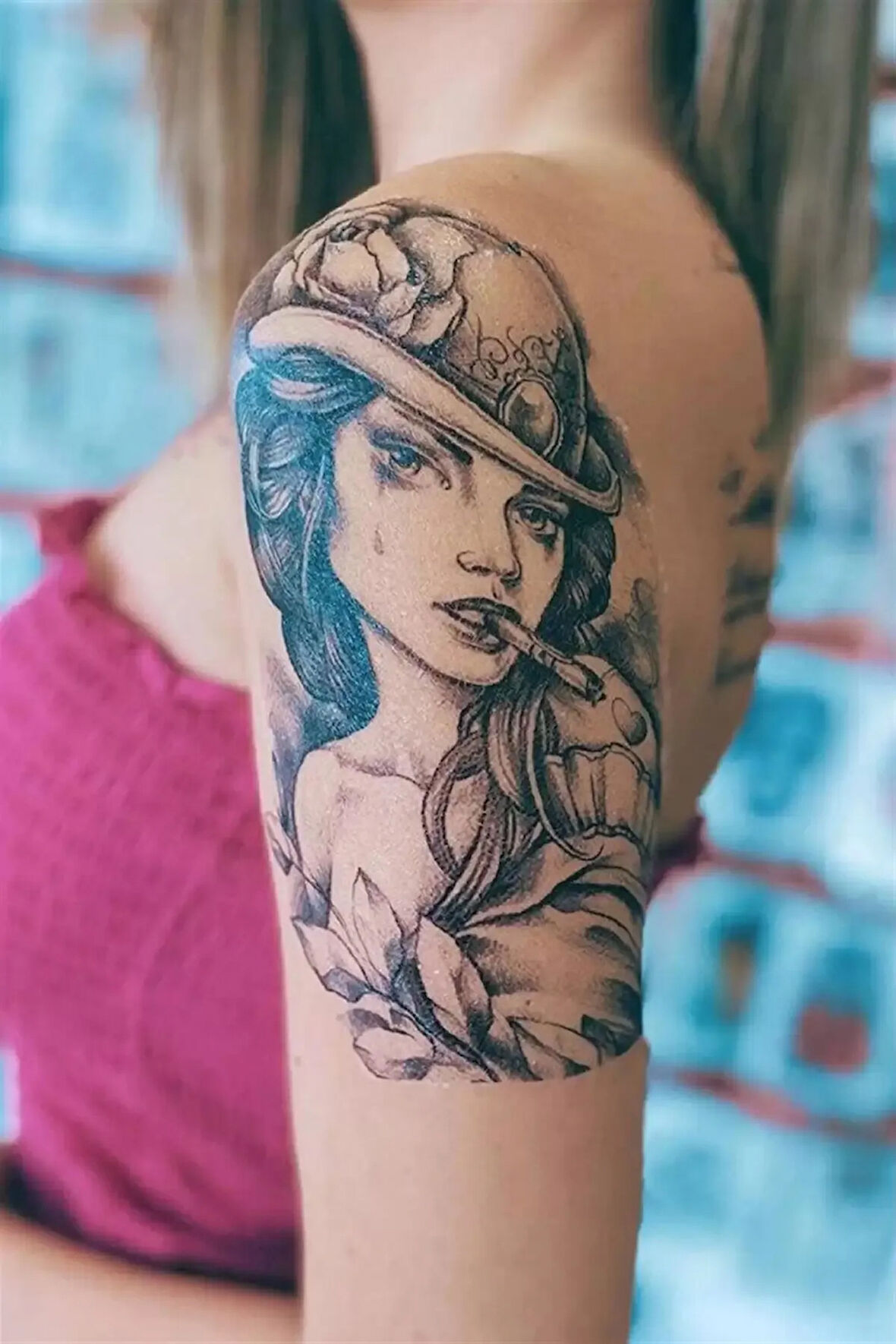 Caş Dekorasyon Geçici Kadın Dövme Tattoo