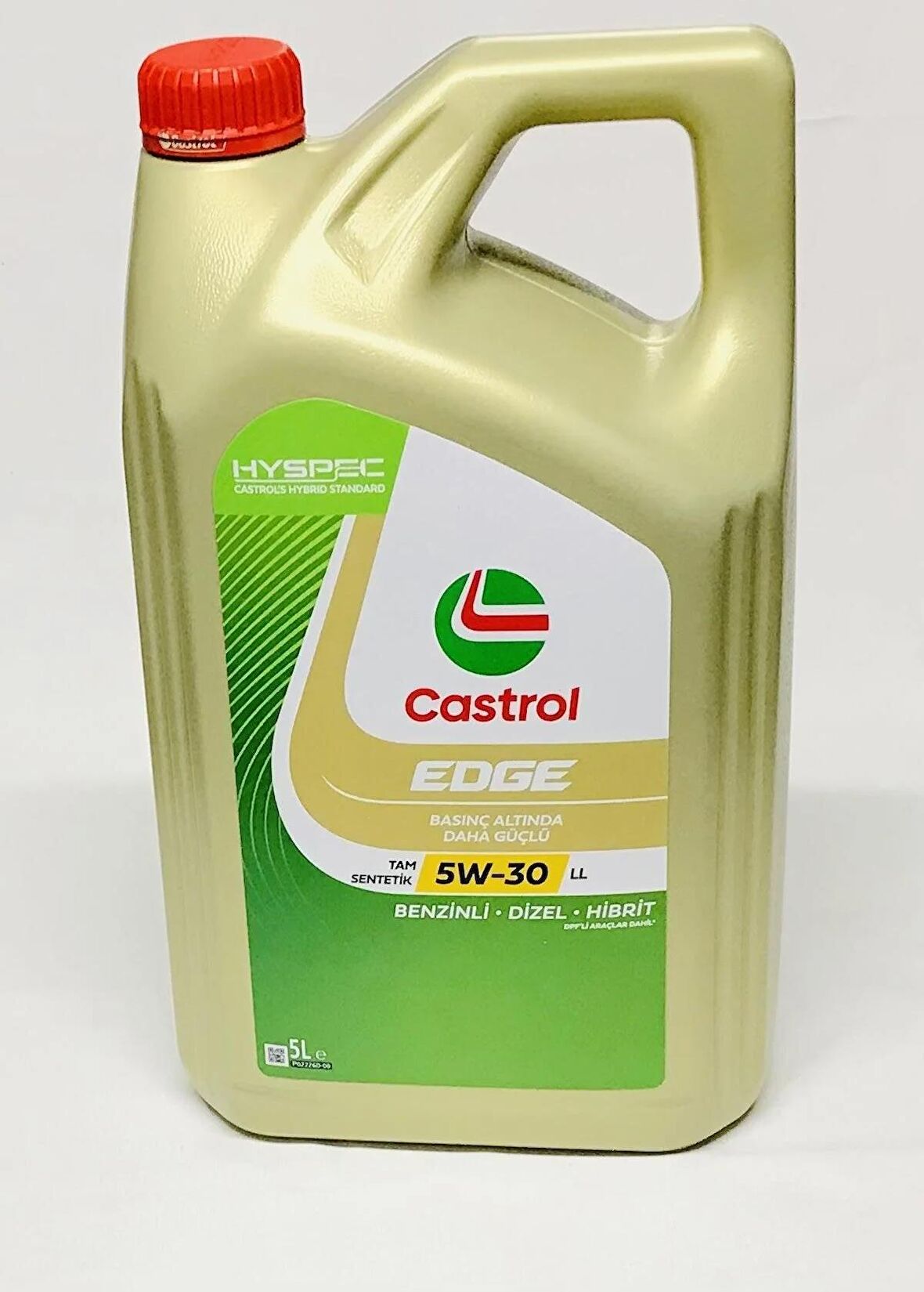 Castrol Edge 5W-30 Tam Sentetik Benzinli-Dizel-Hibrit Motor Yağı 5 Litre Üretim YILI:2024