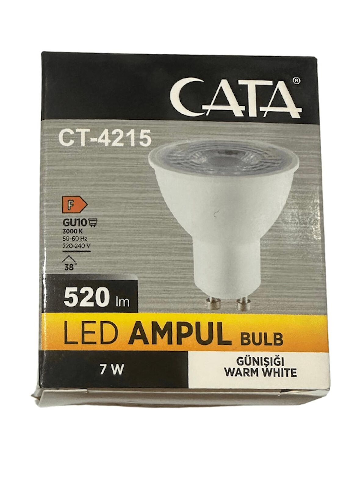 Cata CT-4215 Günışığı 7W GU10 Duylu Led Spot Ampul (8 Adet)