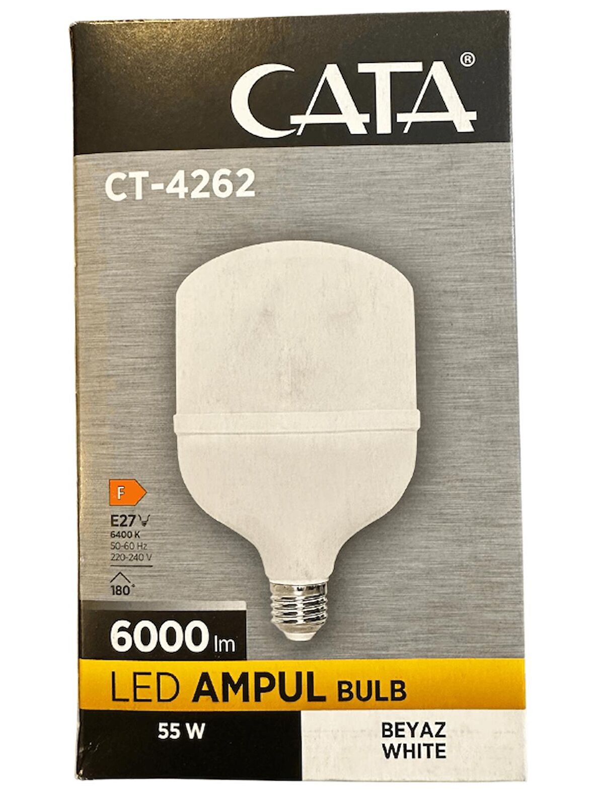 Cata CT-4262 55W 6400K (Beyaz Işık) E27 Duylu Led Torch Ampul