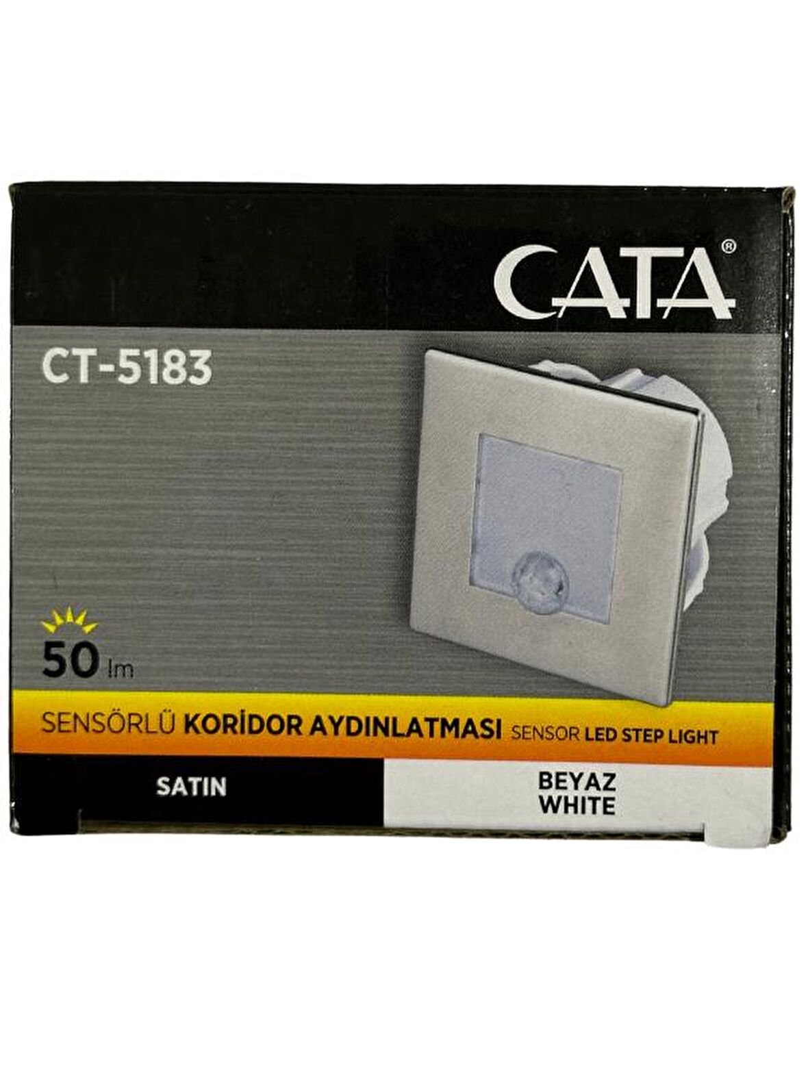 Cata CT-5183 1,5W 6400K (Beyaz Işık) Sensörlü Koridor Aydınlatması