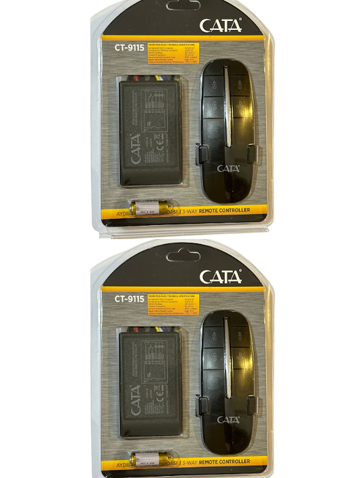 Cata CT-9115 3'Lü Aydınlatma Kumandası (2 Adet)