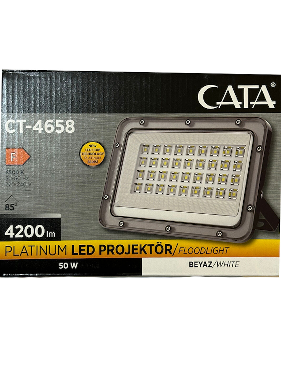 Cata CT-4658 50W 6500K (Beyaz Işık) Led Projektör