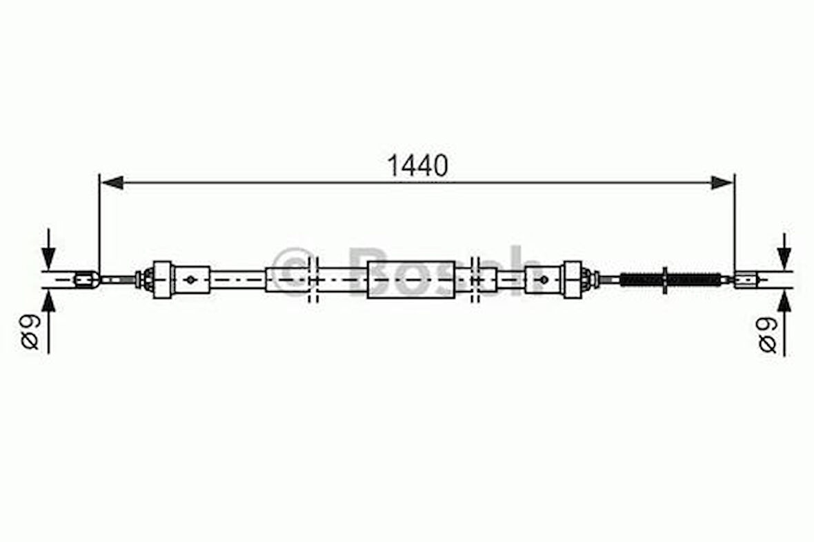 Cavo 1302707 El Fren Teli Arka Sol Clio III 1.5DCI 10-1440 1275 8200577939
