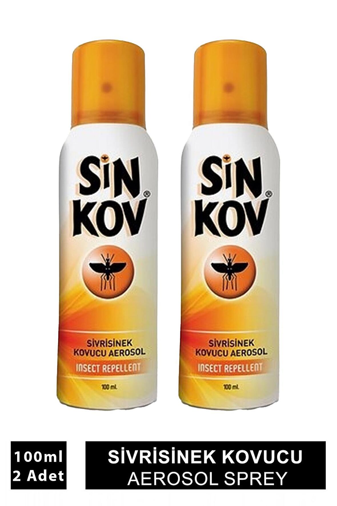 Sinkov Sivrisinek ve Karasinek Kovucu Aerosol Deo Sprey 100 ml 2 Adet