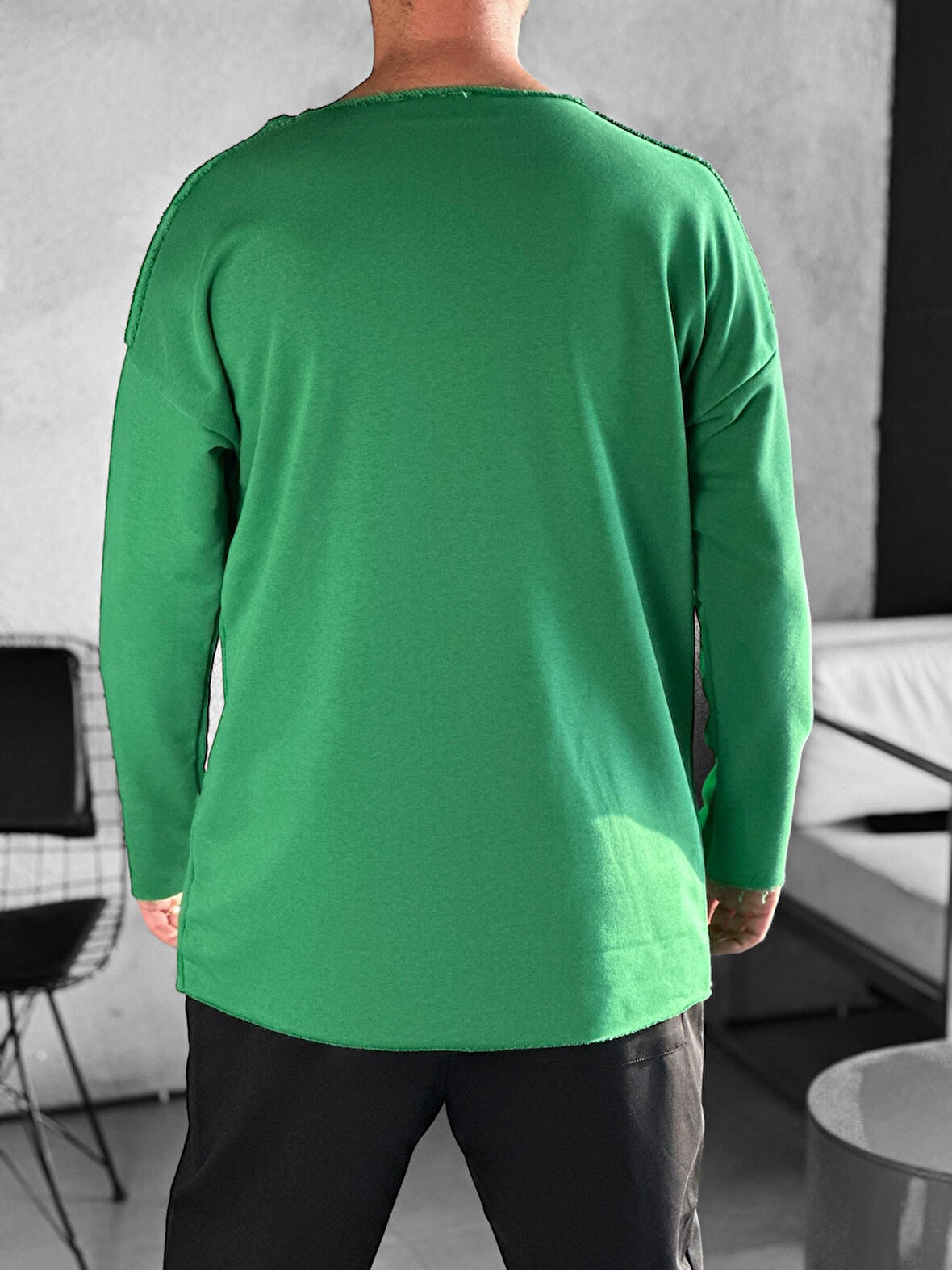 Asimetrik Yeşil Sweat