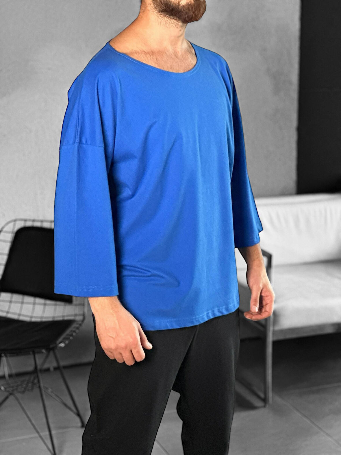 Fakir Kol Mavi Bohem T-Shirt