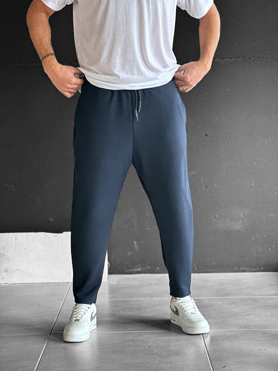 Lacivert Baget Pantolon