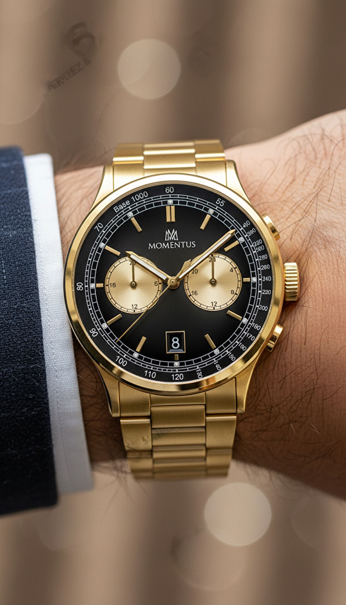 Momentus Gold Çelik Kordon Erkek Kol Saati CC305G-04SG