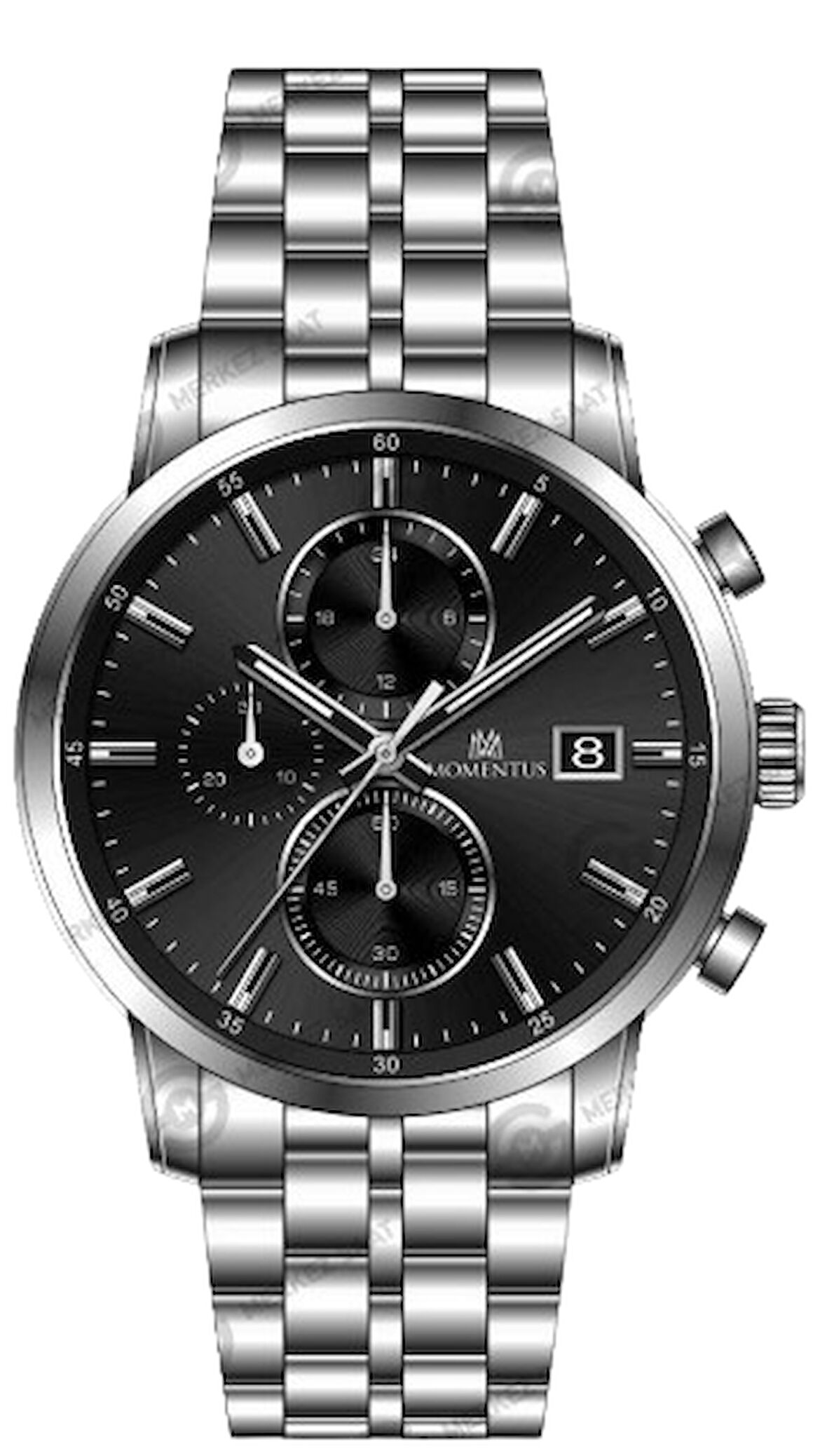 Momentus Gümüş Çelik Kordon Erkek Kol Saati CC308S-04SS