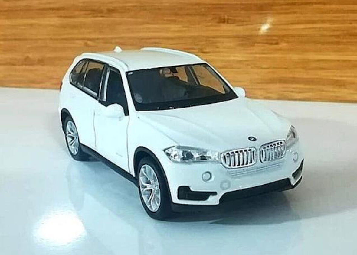 Oyuncak Metal Model Araba 1/36 Çek Bırak Beyaz Bmw X5