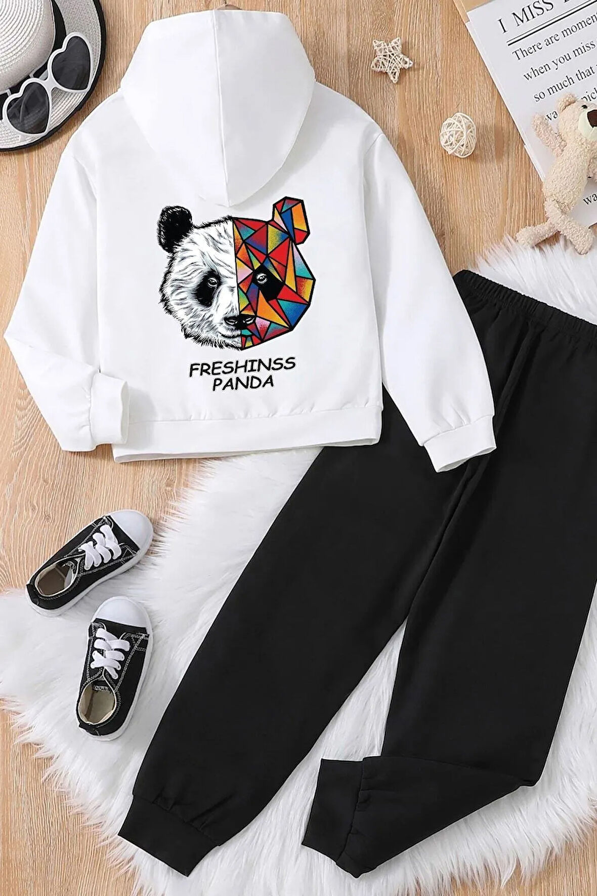 Kıds Çocuk Panda Eşofman Takımı