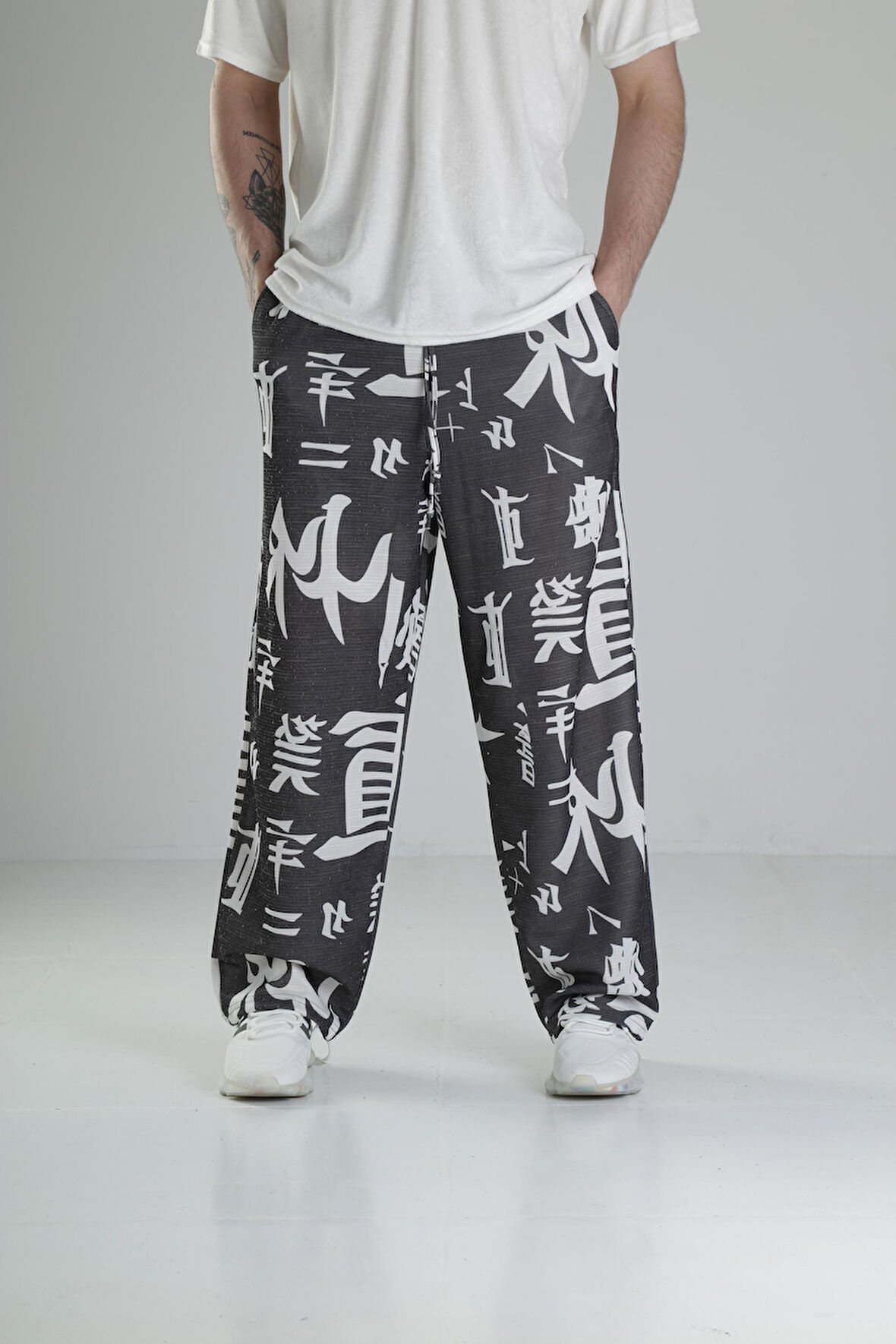 Chinese Desenli Baggy Pantolon