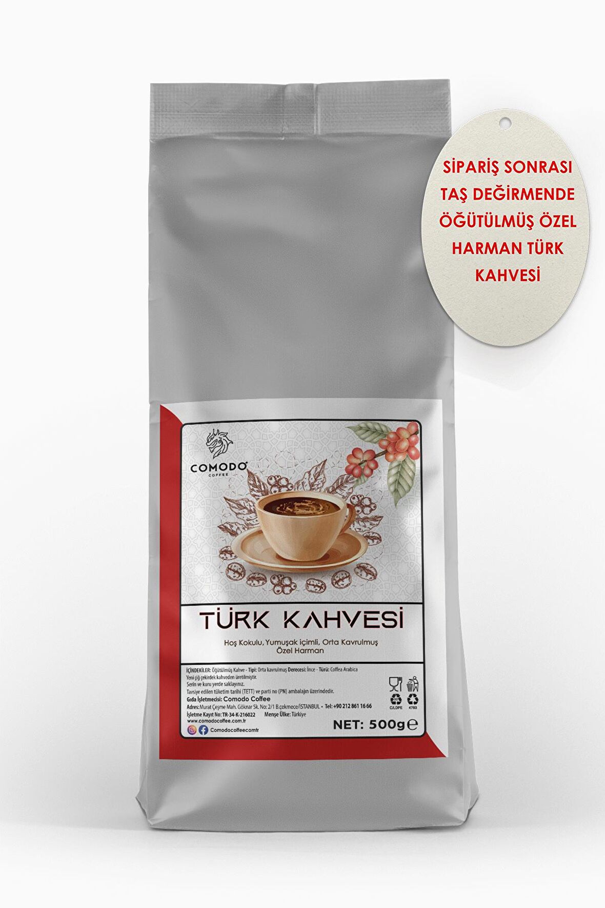 Comodo Coffee 500 gr Türk Kahvesi