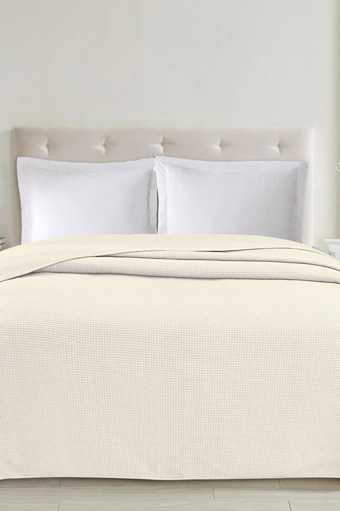 Jülide Tek Kişilik Tek Pike 160x220 cm Krem