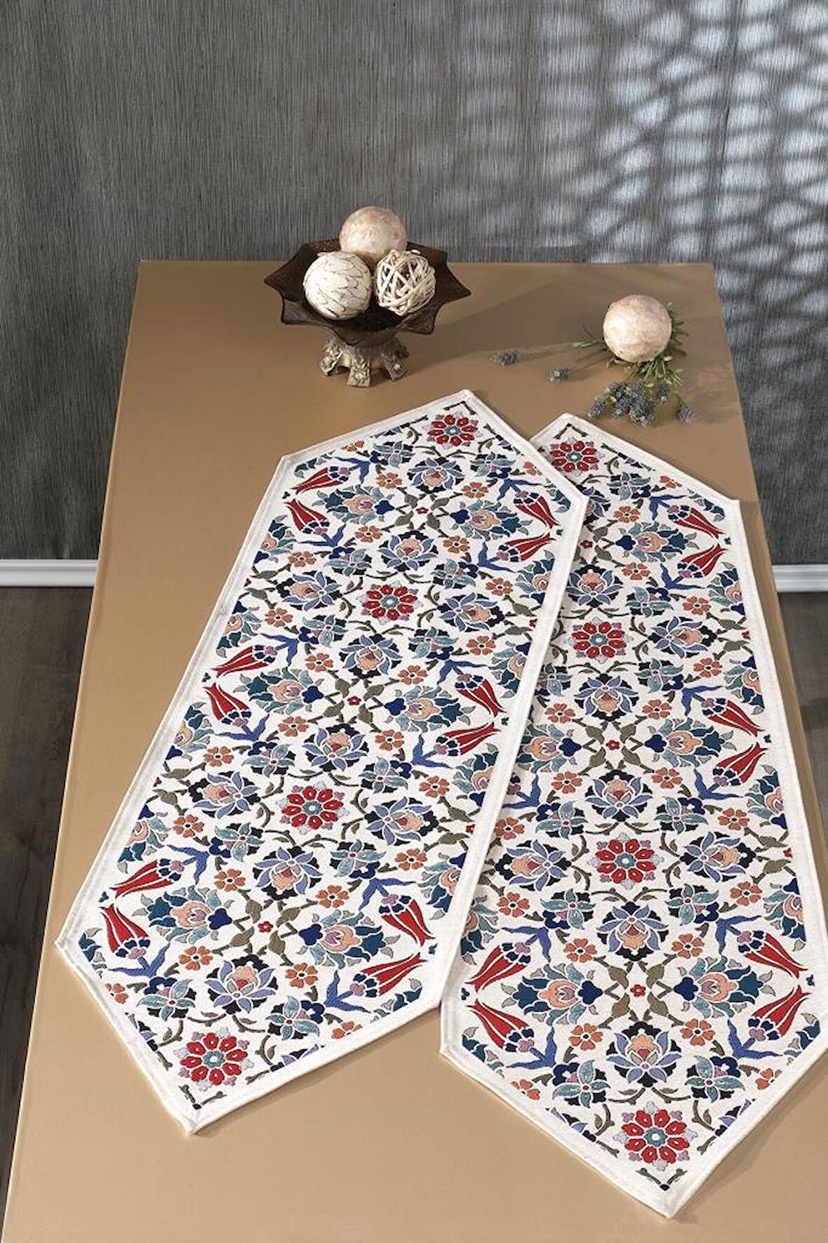 Çeyiz Diyarı Safiye 2li Lüks Runner 45x140 Cm