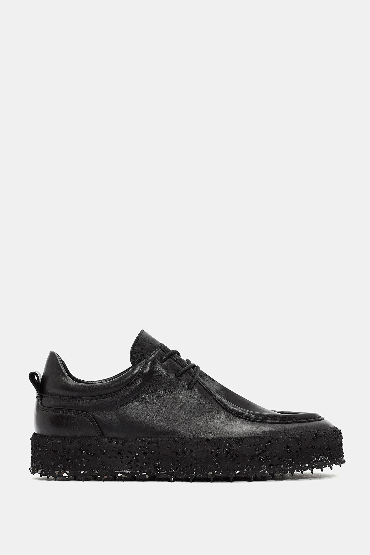 Paris Kadın Siyah Gerçek Deri Sneaker