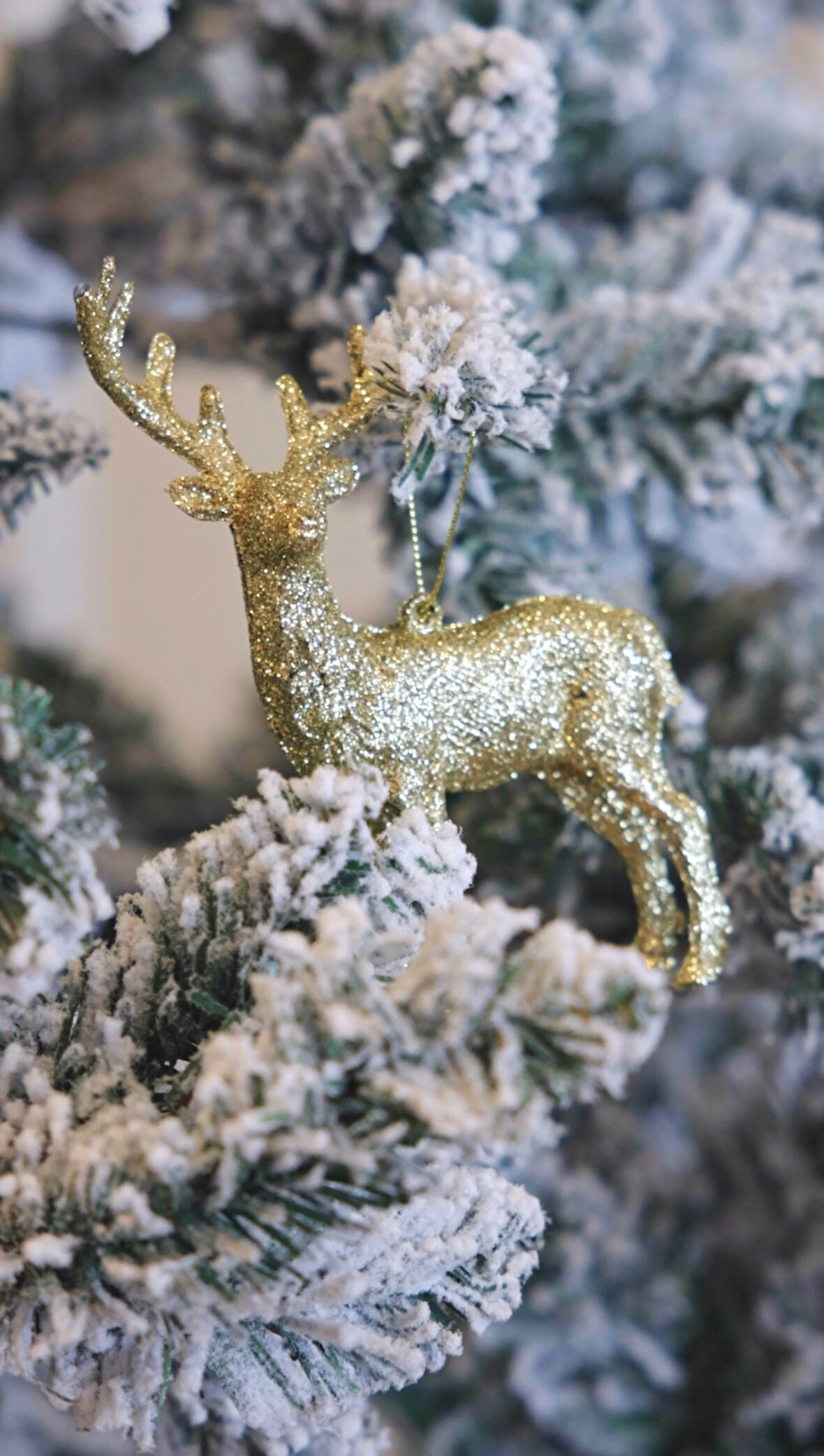 Yılbaşı Geyik Figürü Altın 11 cm