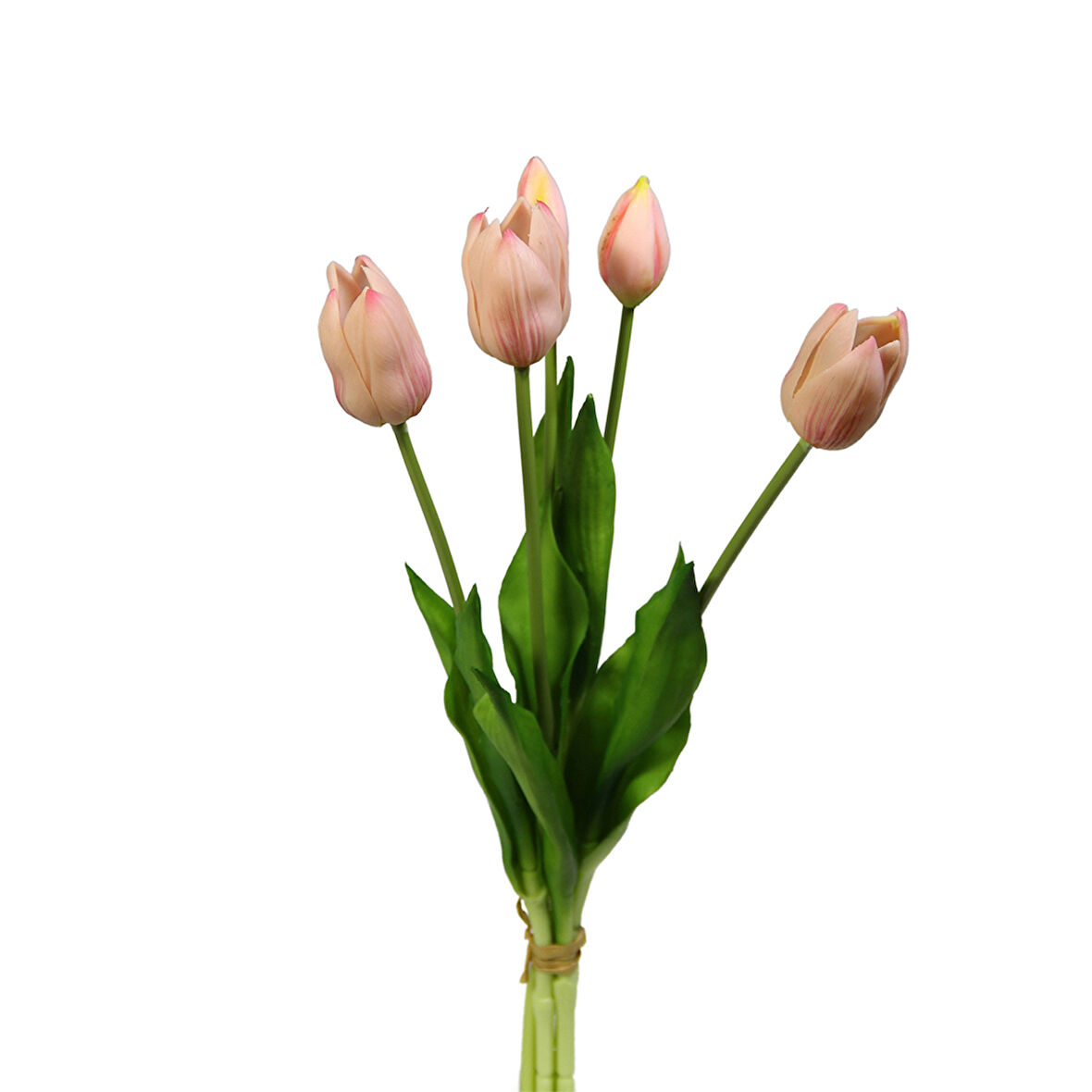 Yapay Islak Dokulu Lale Pembe 43 cm