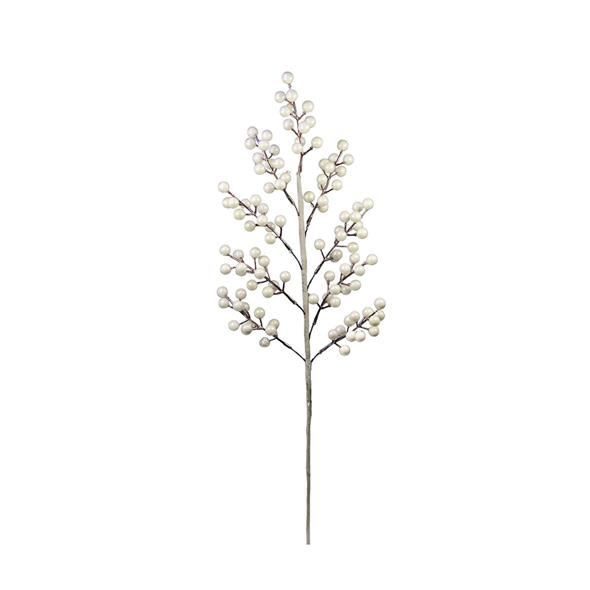 Yılbaşı Süsü Berry Dal Beyaz 55 cm