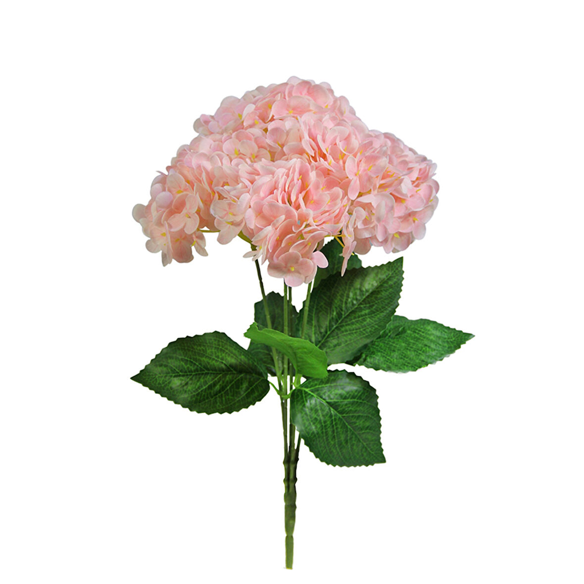 Yapay Ortanca Demeti Islak Dokulu Açık Pembe 43 cm