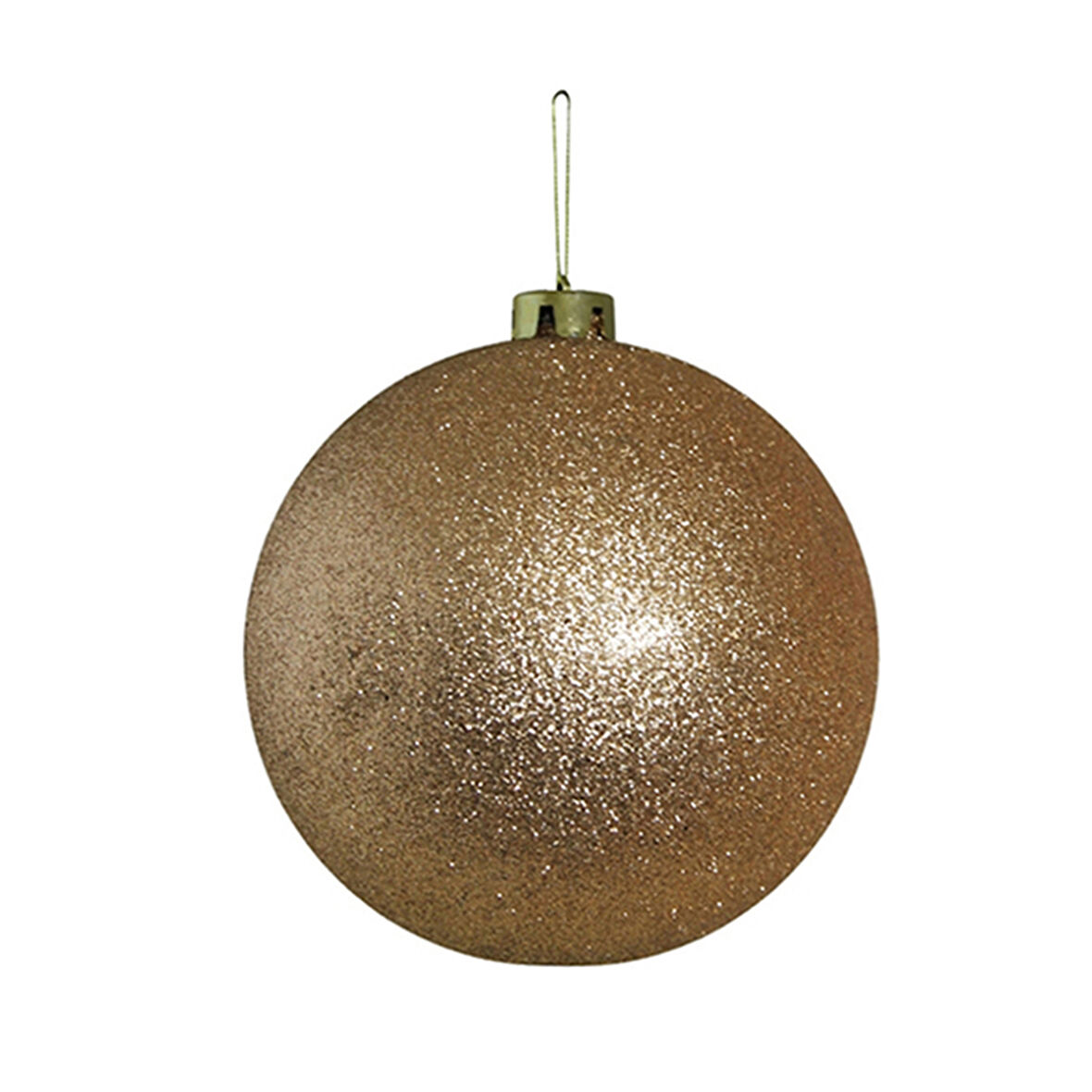 Yılbaşı Süsü Simli Top Bronz 25 cm