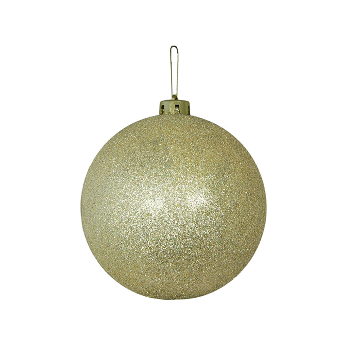 Yılbaşı Süsü Simli Top Gümüş 25 cm