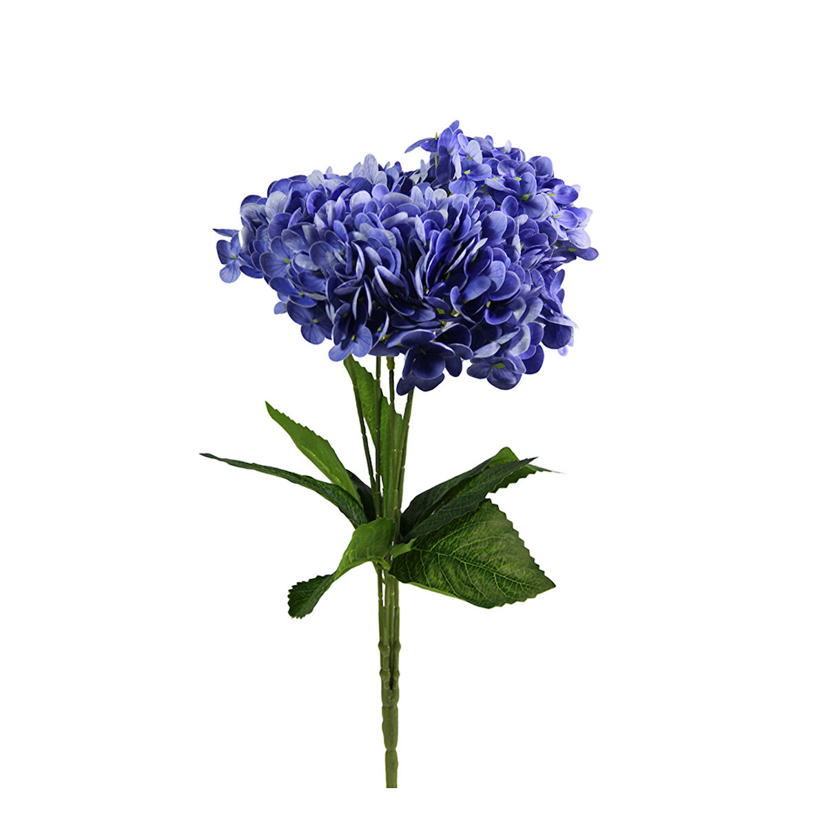 Yapay Ortanca Demeti Islak Dokulu Koyu Mavi 43 cm