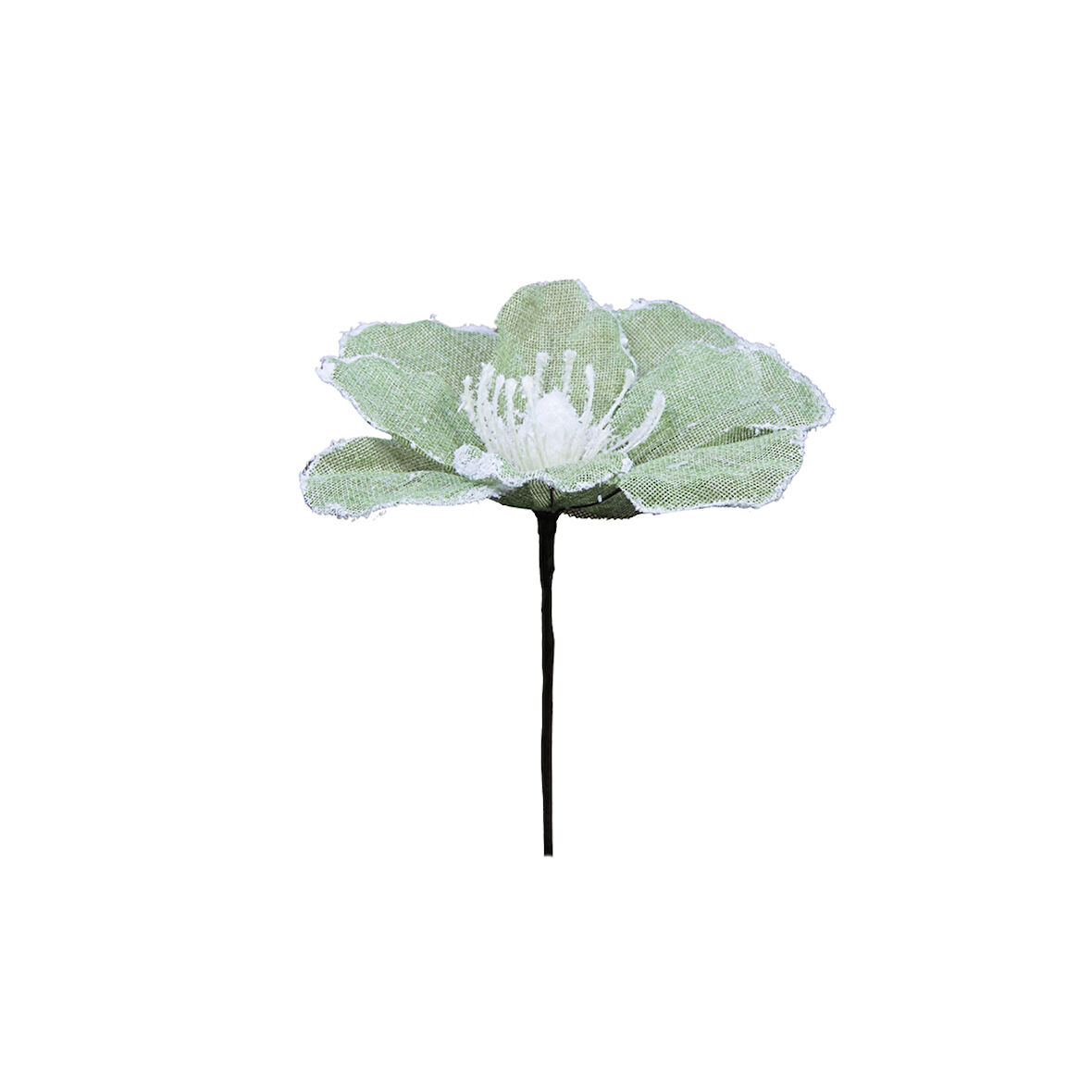 Yapay Keten Çiçek Ponsetya Yeşil 30 cm