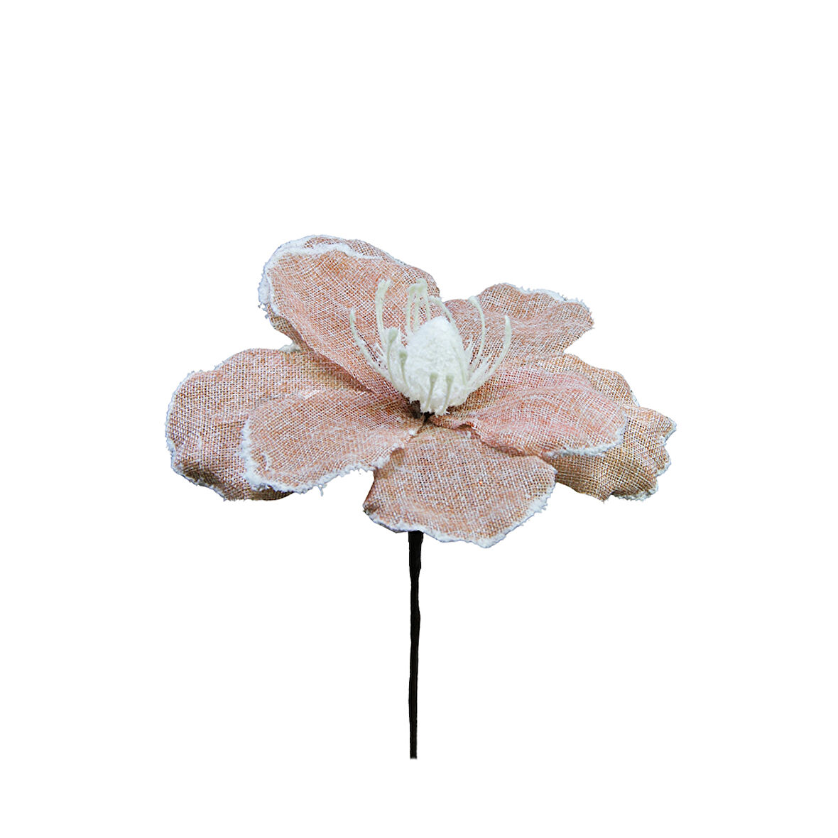 Yapay Keten Çiçek Ponsetya Pembe 30 cm