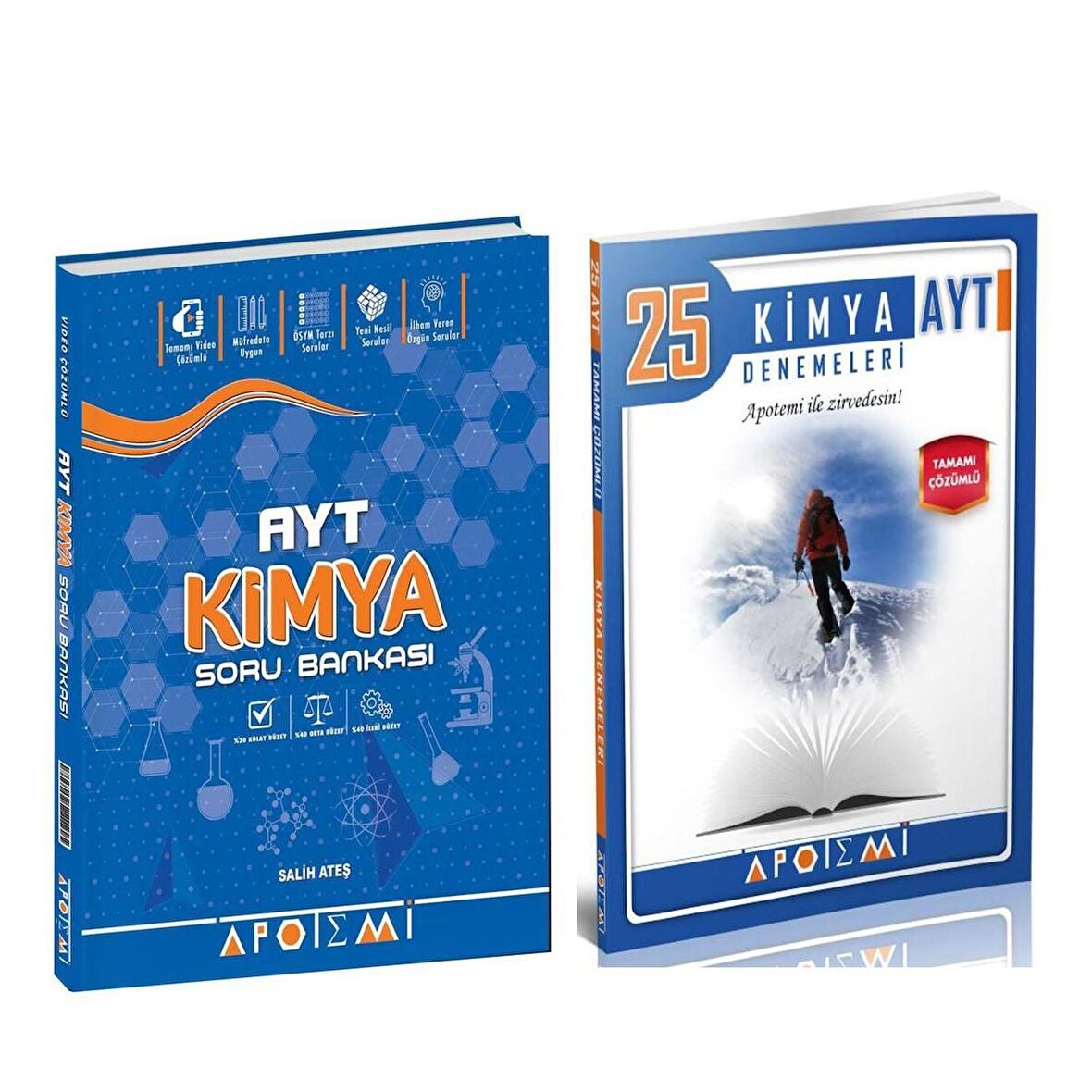 Apotemi AYT Kimya Soru Bankası ve Deneme Seti 2 Kitap