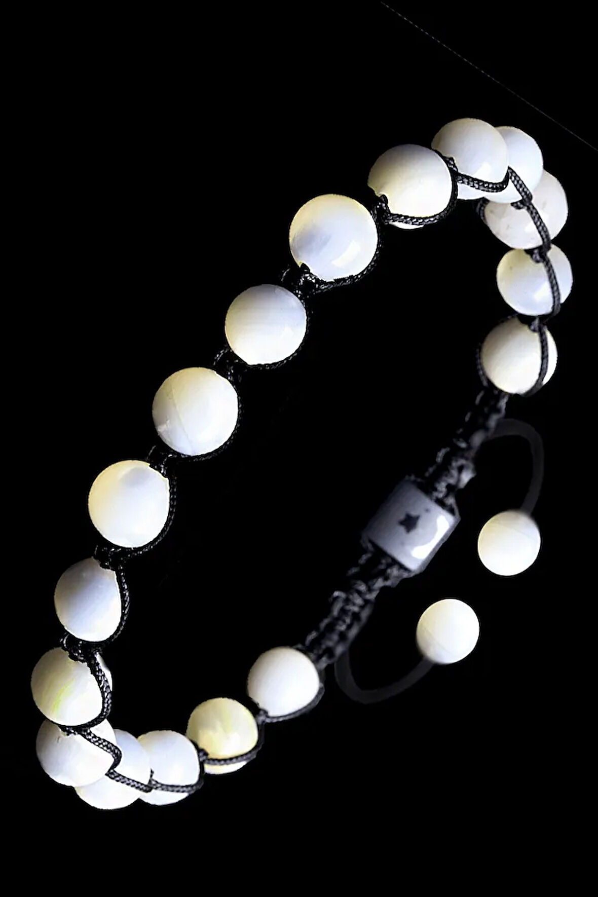 Siyah Makrome Sedef Bileklik