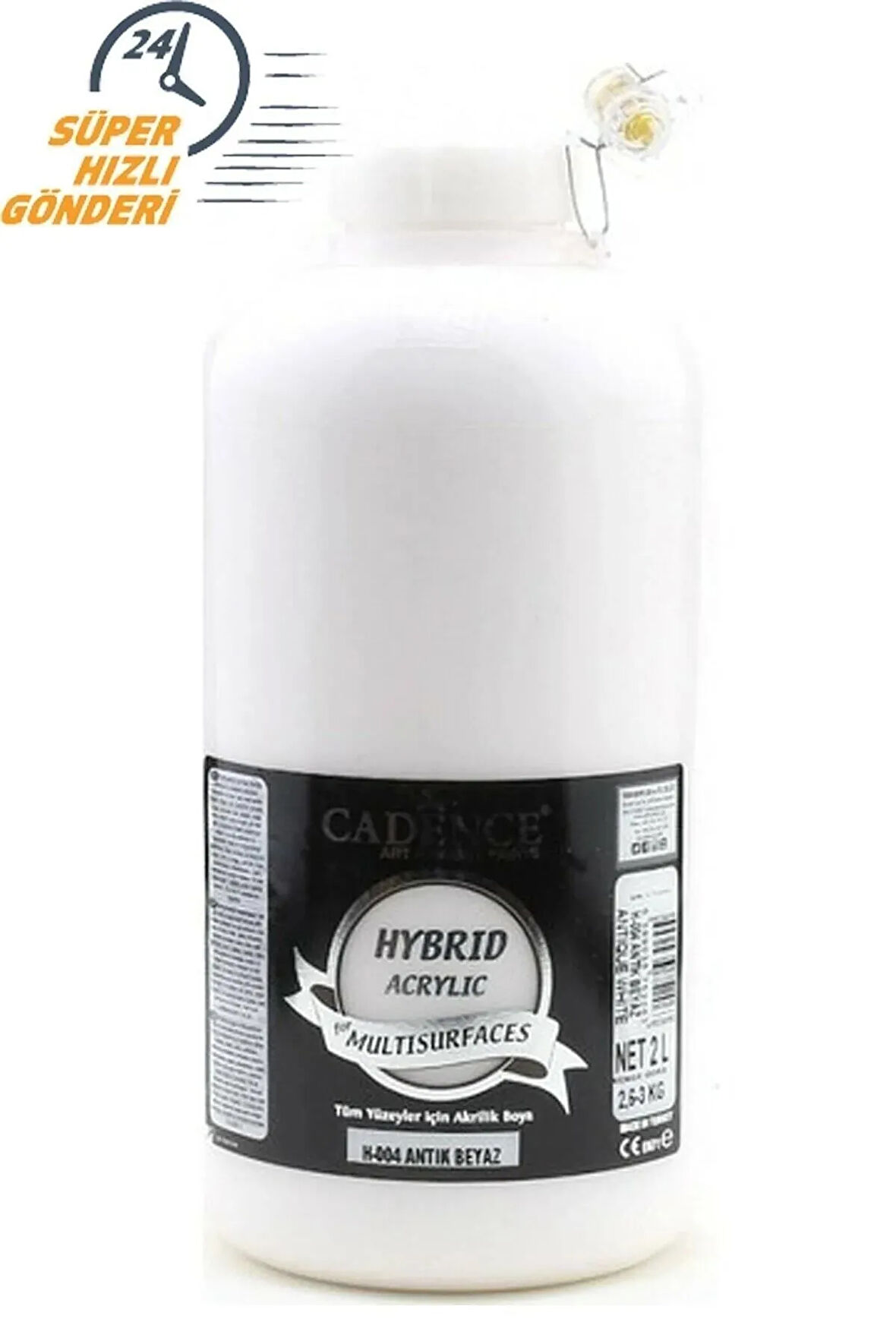 Cadence Antik Beyaz H-004 2 Litre-tüm Yüzeyler Için Akrilik Boya-aynı Gün Kargo