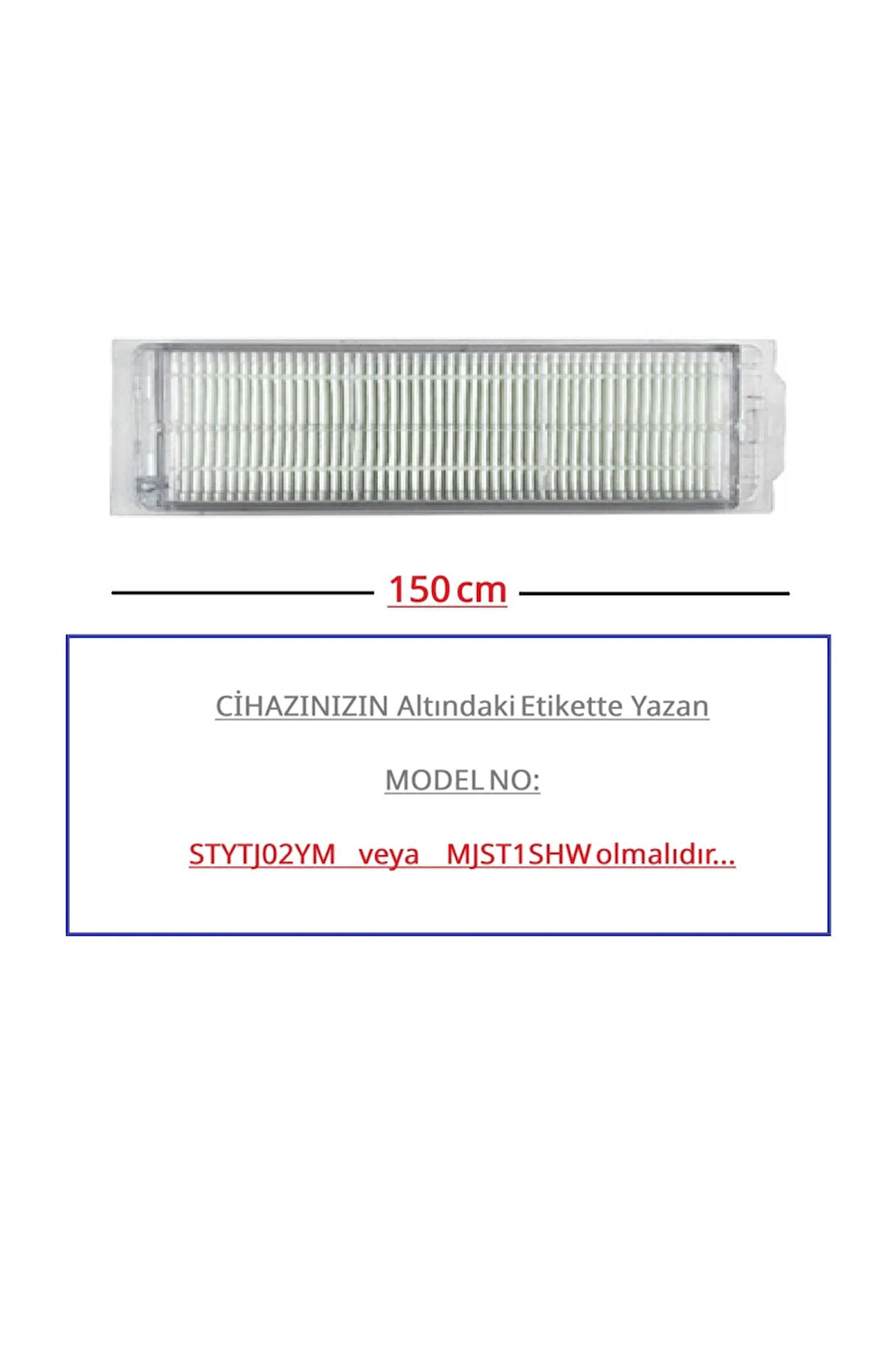 Mi Robot Vacuum Mop 2 HEPA Filtre ( model no kontrol ediniz)