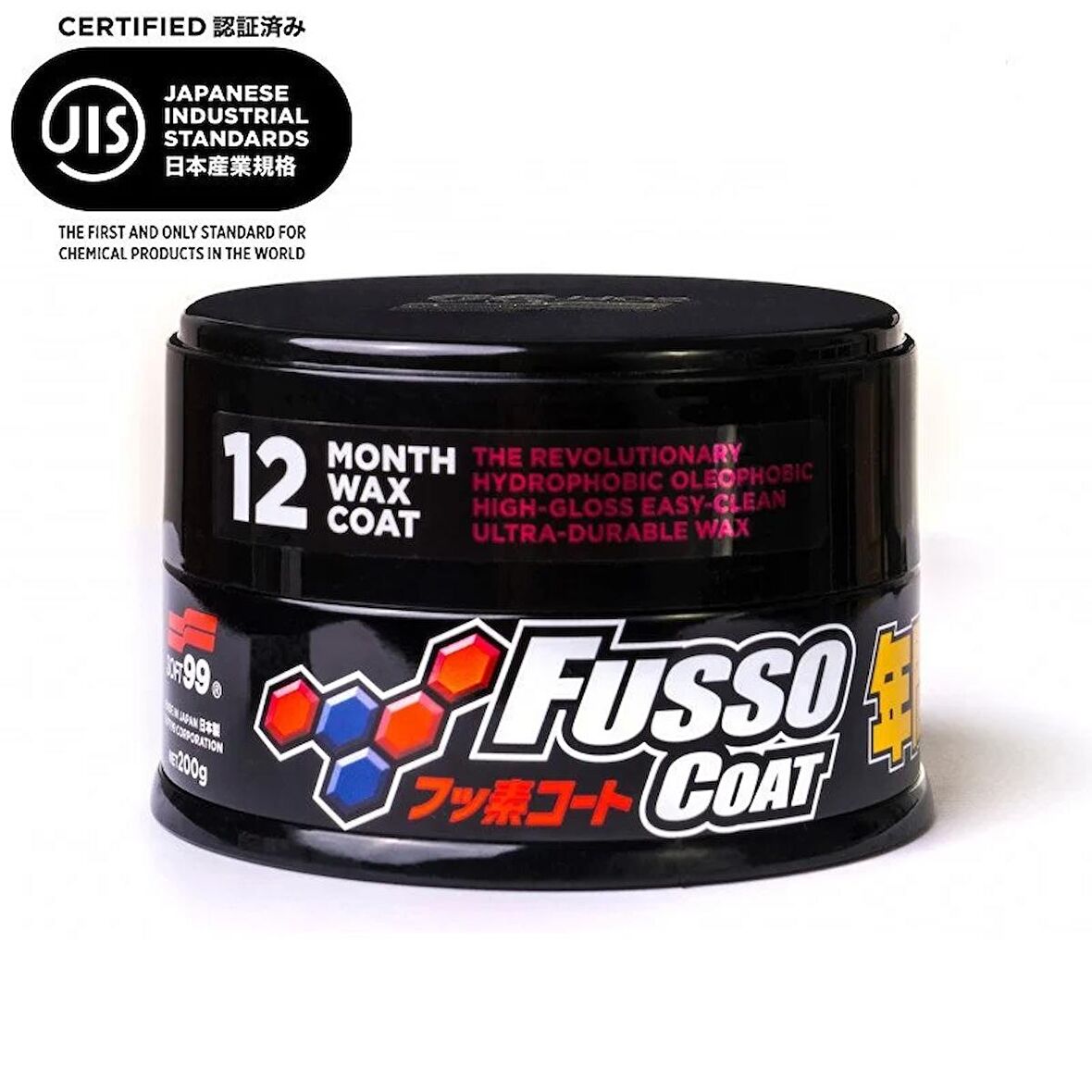 Soft99 Fusso Coat 12 Aylık Wax Koyu Renk Avrupa Versiyon 200gr.