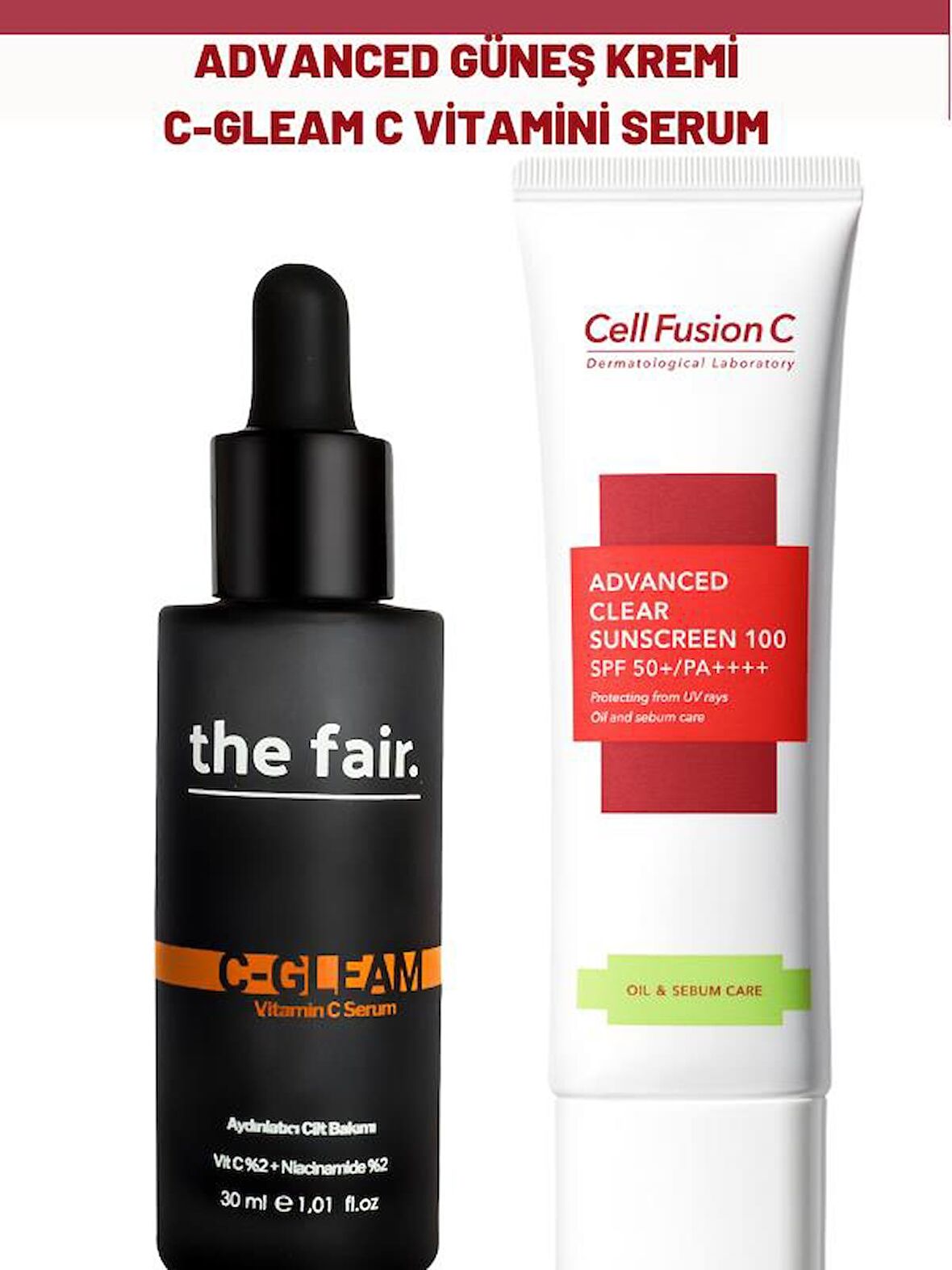 Cell Fusion C Advanced Güneş Kremi the fair. C Gleam C Vitamini Serum