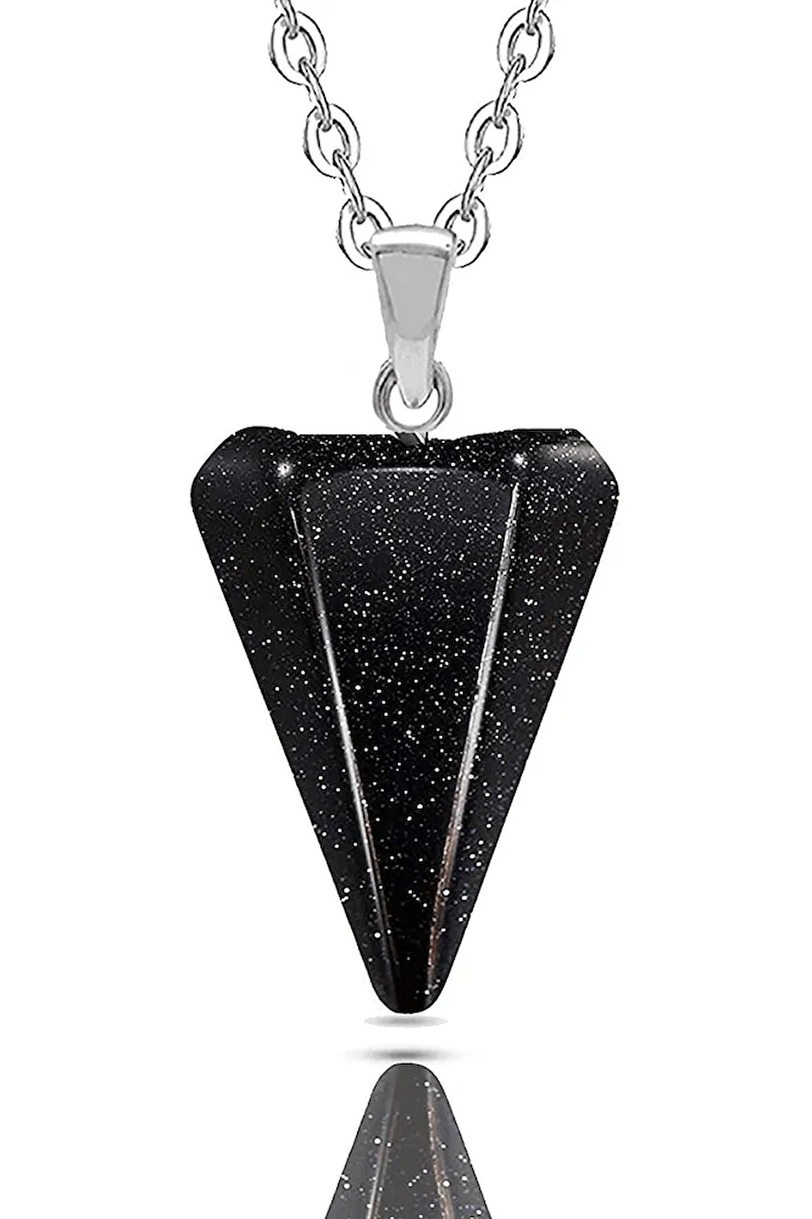 Sertifikalı Doğal Mavi Yıldız Taşı Doğal Taş Pandül Kolye