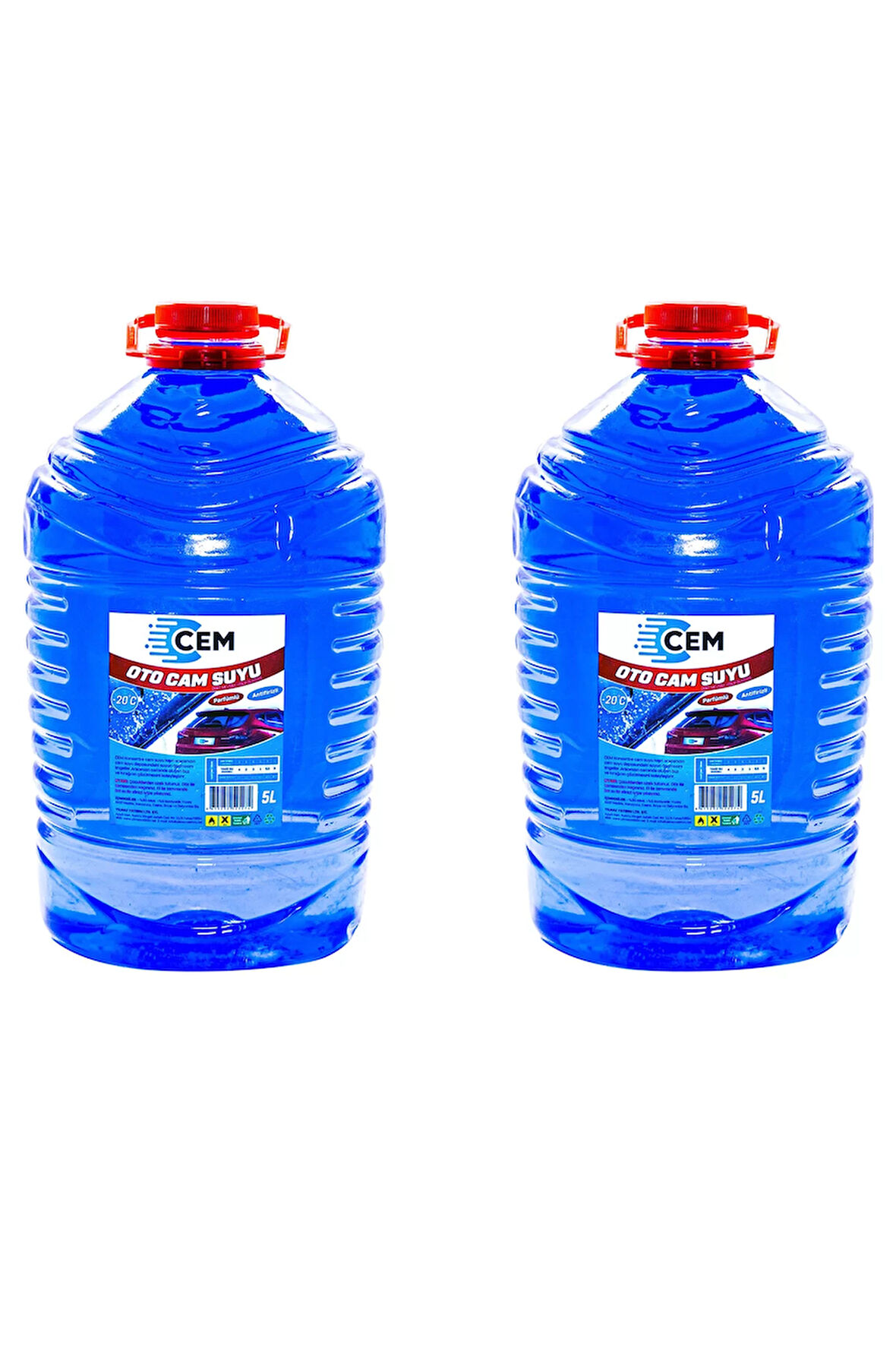 CEM CAR CARE Cam Suyu 5 LT Antifriz İçerikli -20 2'Li Avantaj Paket