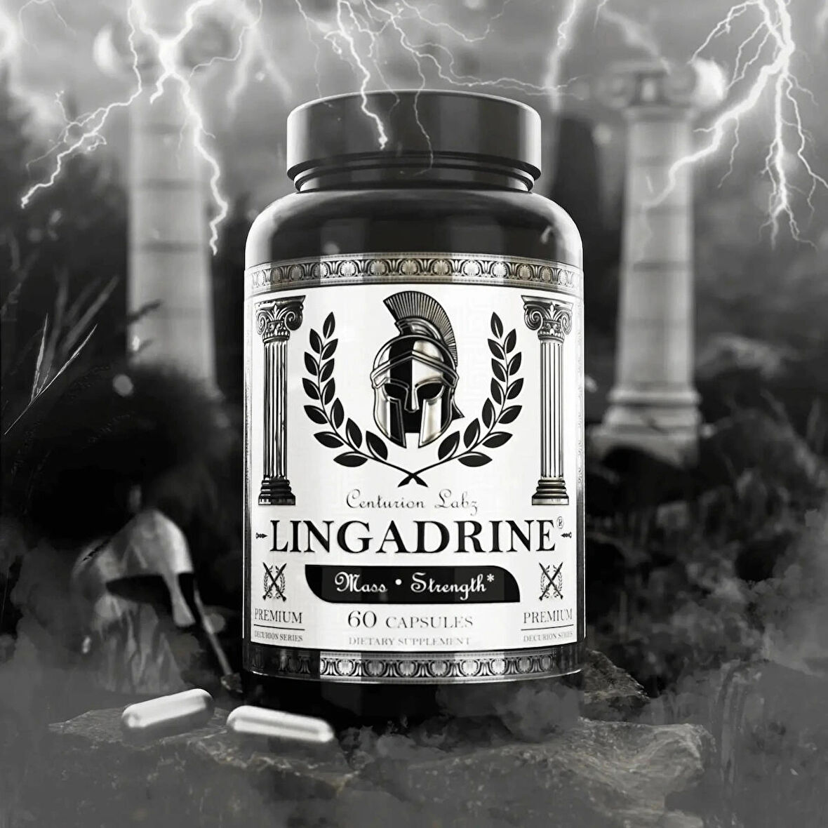 Centurion Labz LINGADRINE FADOGİA AGRESTİS DIM AJUGA TURKESTERONE MASS & STRENGTH 60 CAPS