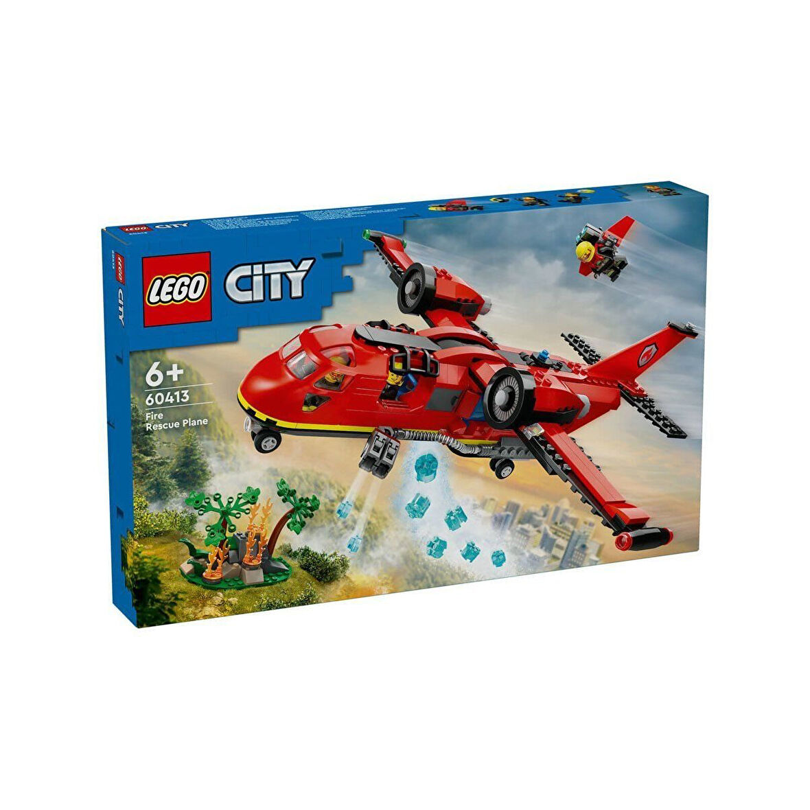 60413 Lego® City İtfaiye Kurtarma Uçağı 478 Parça +6 Yaş