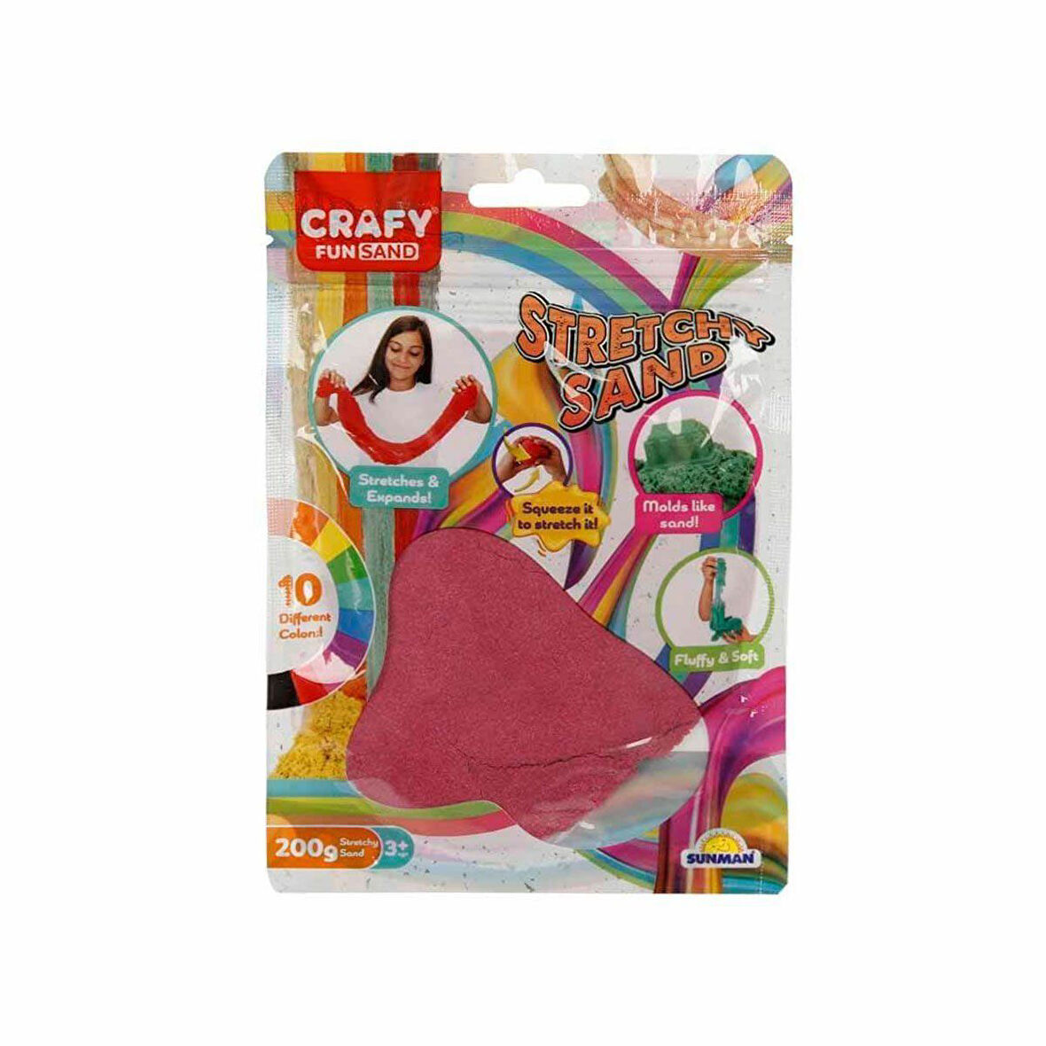 3602 Crafy Streç Oyun Kumu Pembe 200 G -sunman