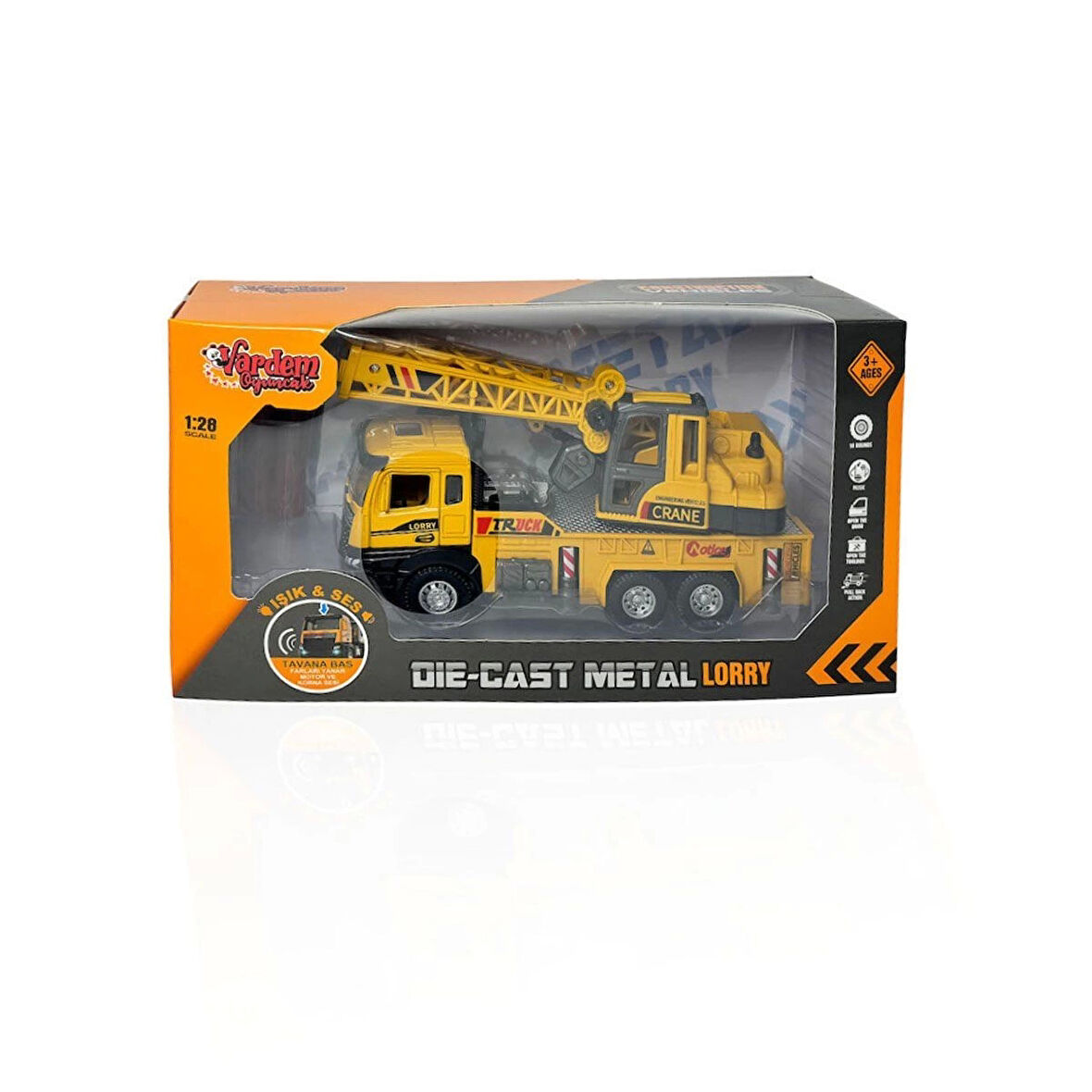 Xx992-02ab Çek Bırak Işıklı Ve Sesli Kule Vinç 1:28 -vardem Oyuncak