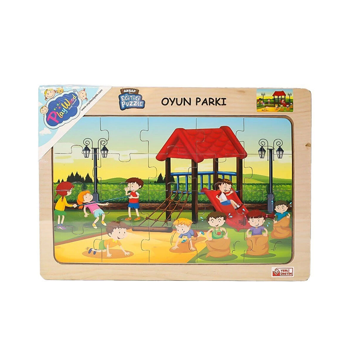 Ony-175-176-177-178 Ahşap Eğitici Puzzle Oyun Parkı